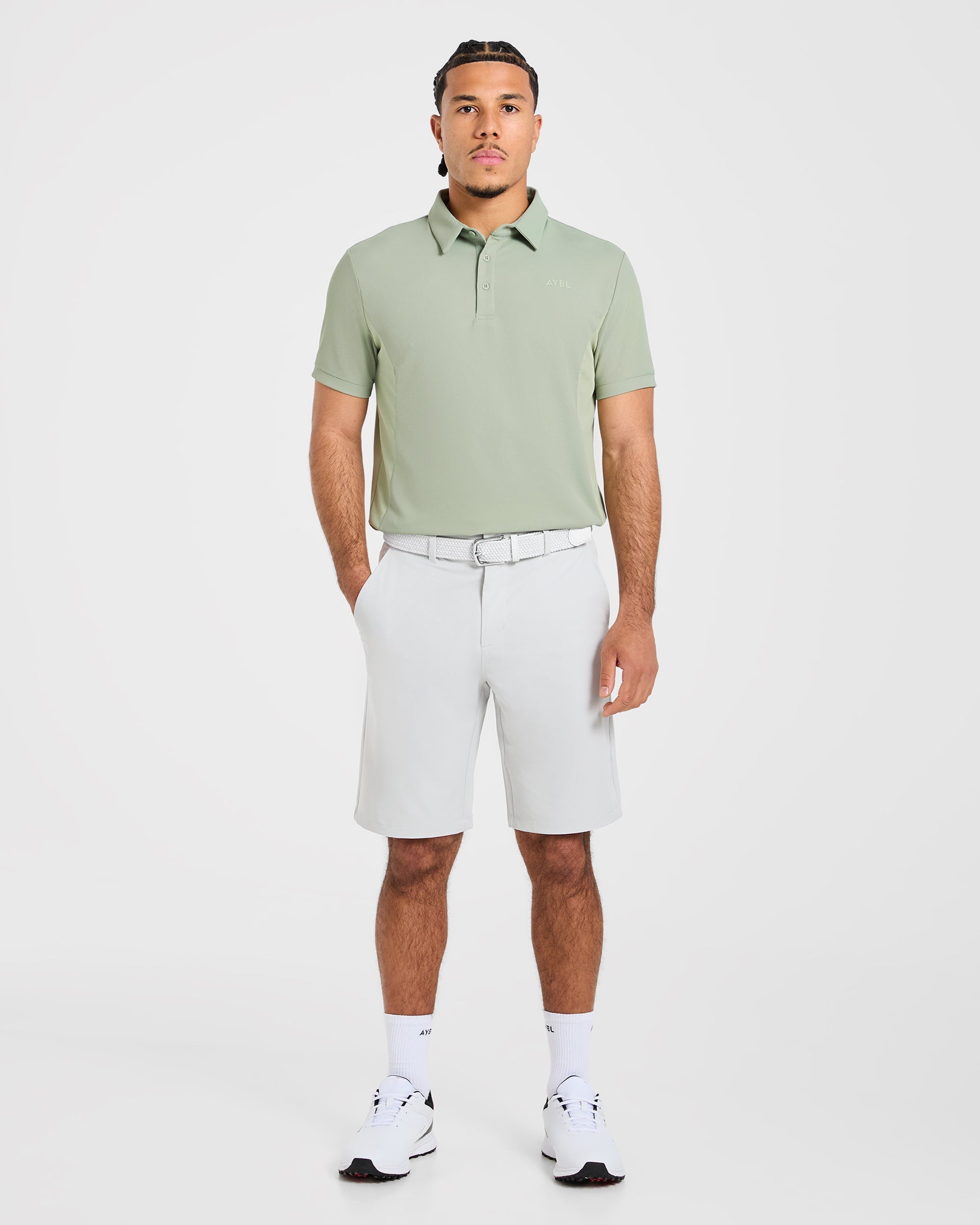 Edge Polo - Muted Olive Green