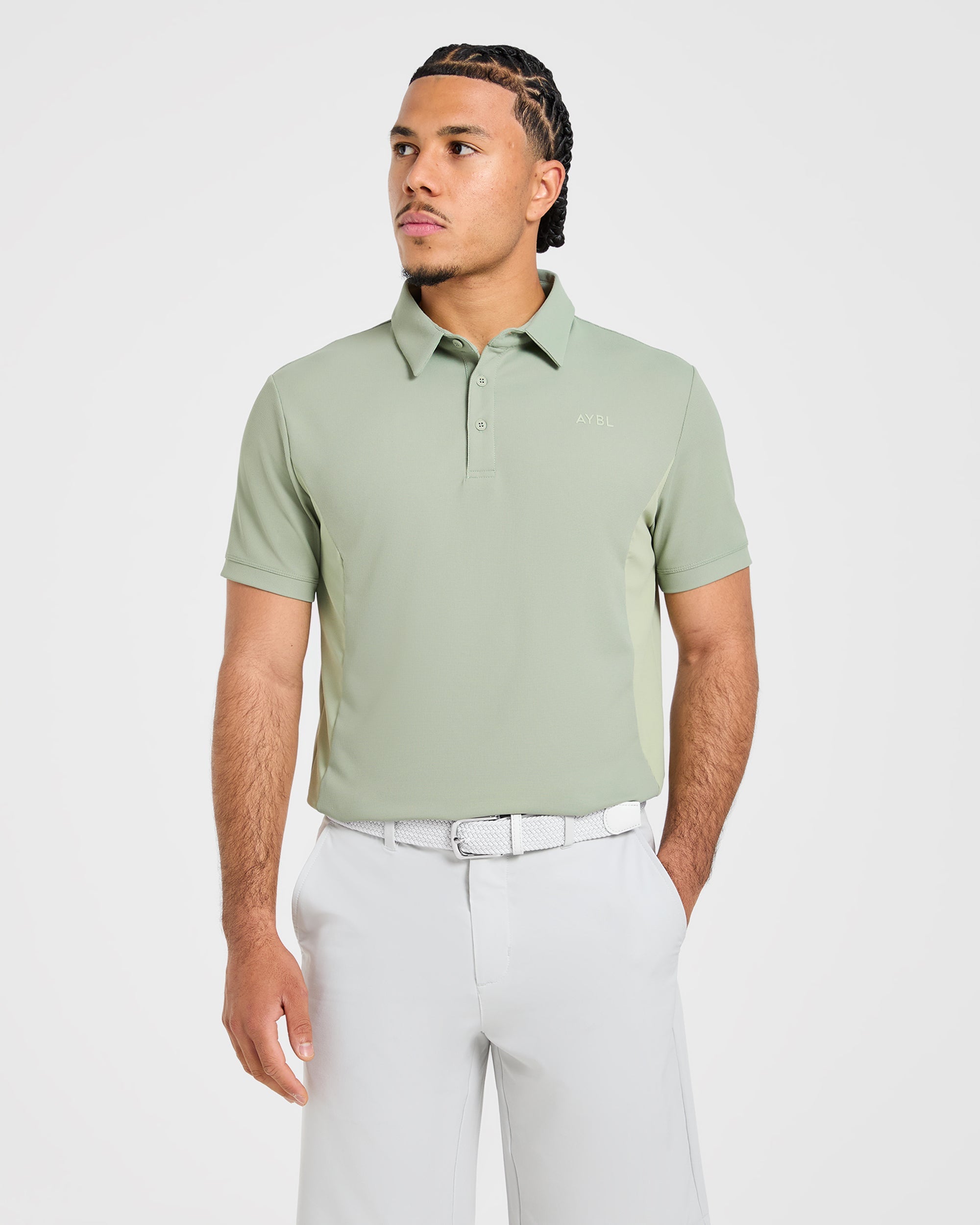 Edge Polo - Muted Olive Green