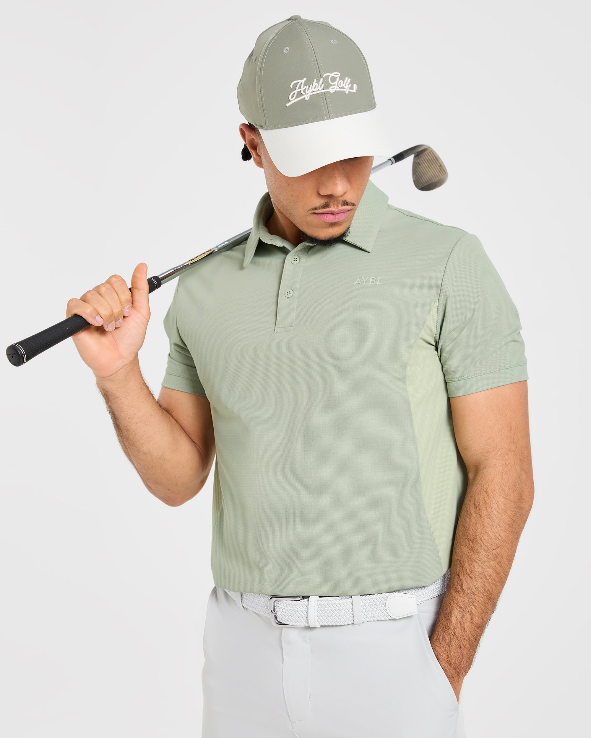 Edge Polo - Muted Olive Green