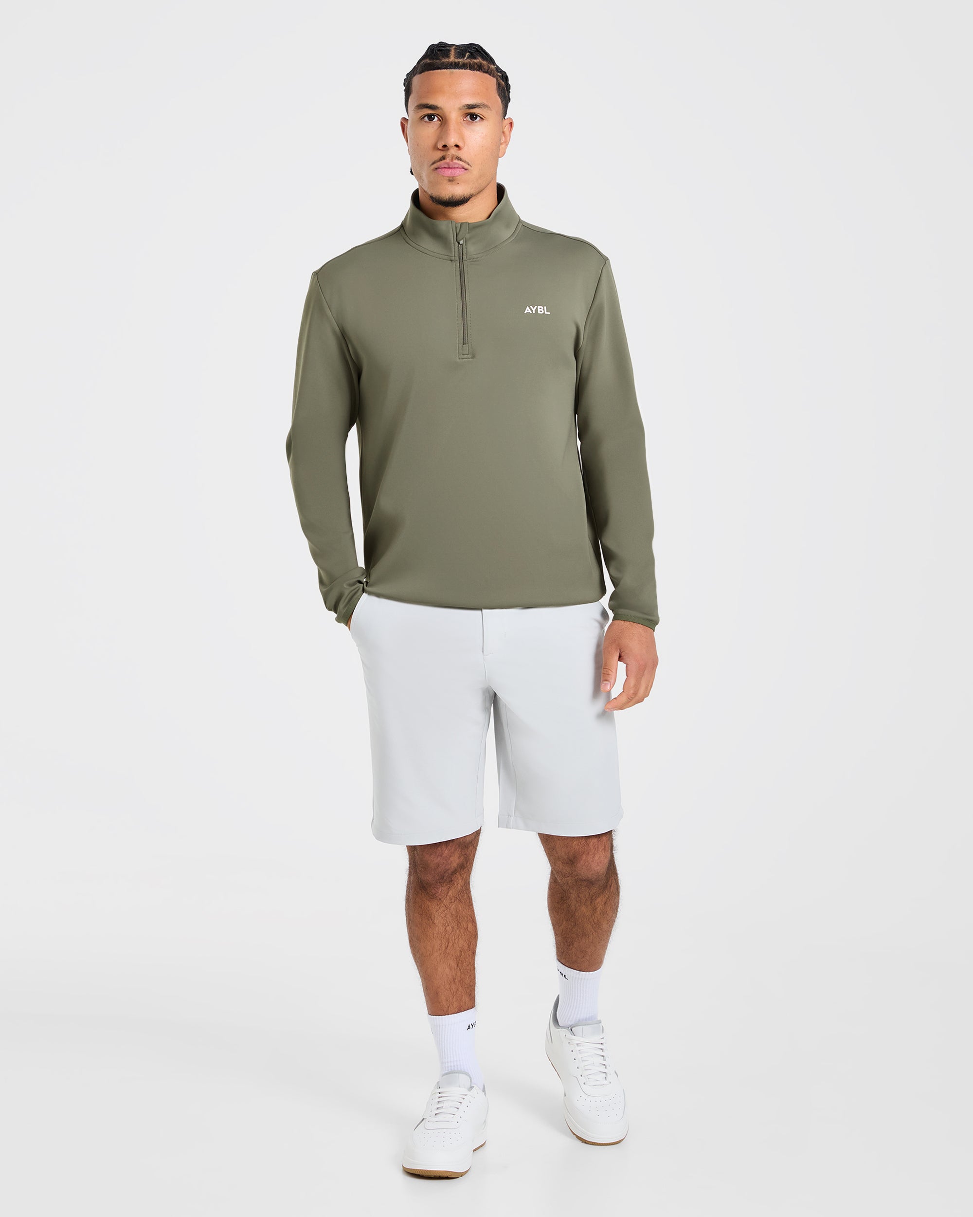 Precision 1/4 Zip Pullover - Deep Sage