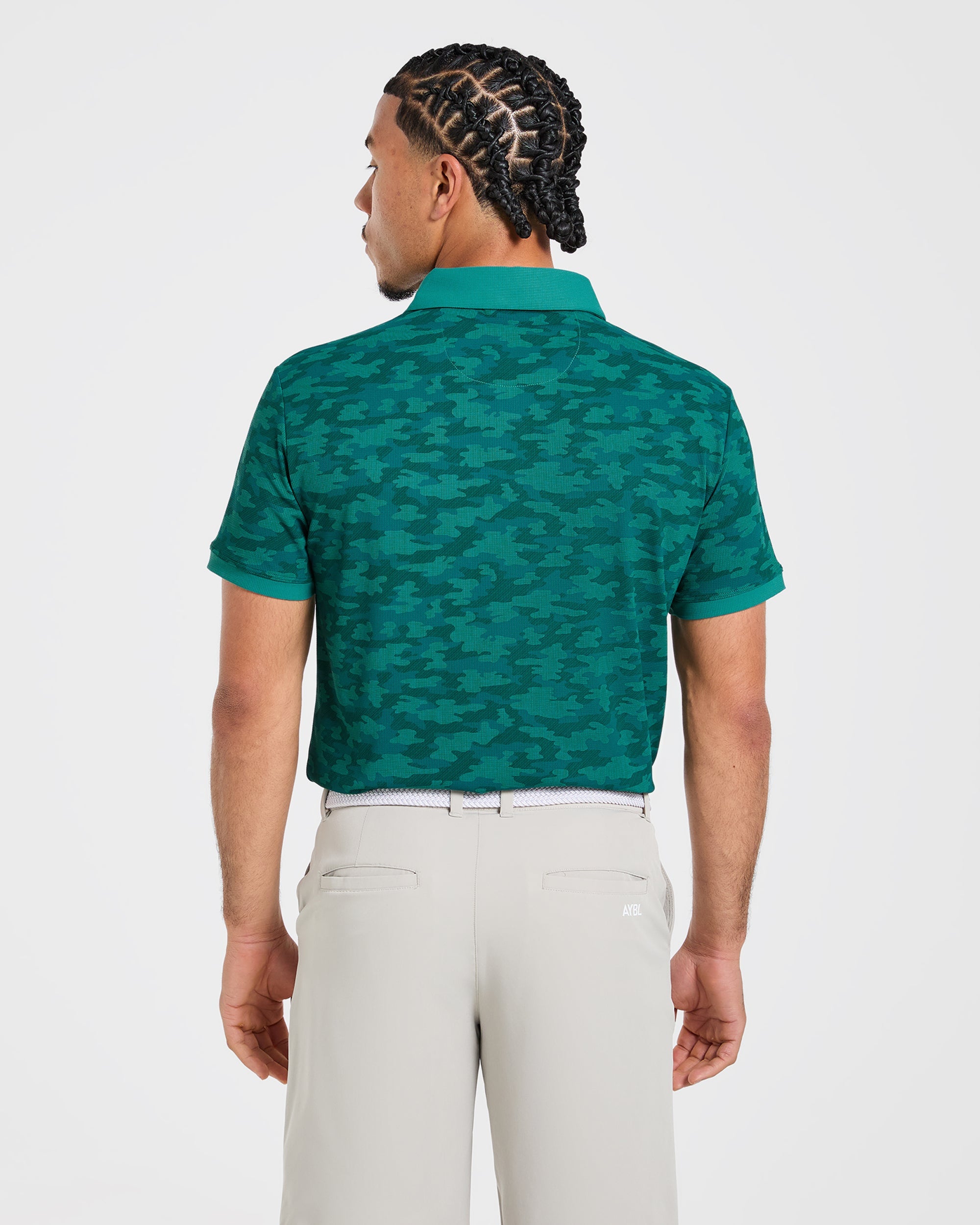 Precision Camo Polo - Pine Teal