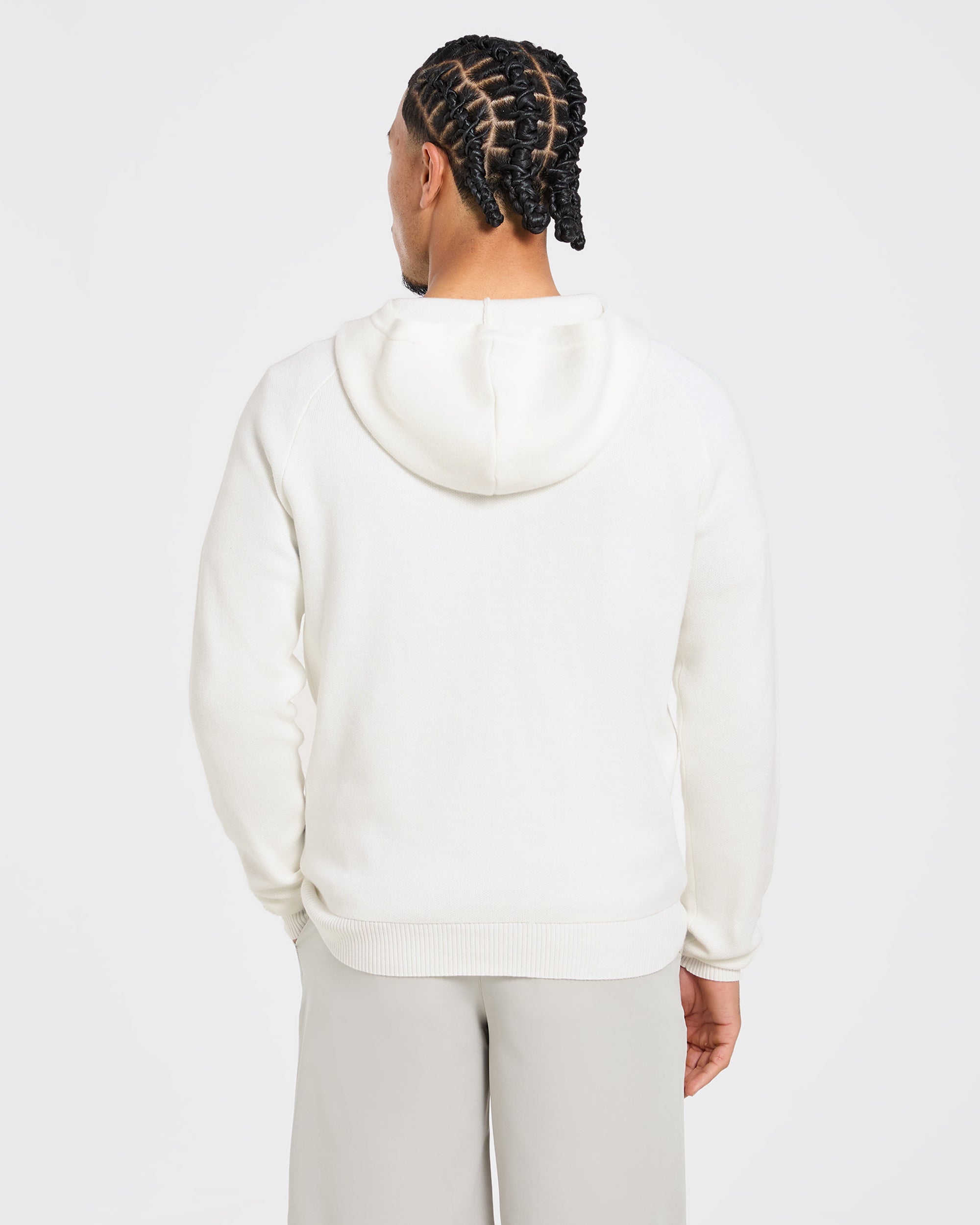 Golf Club Knitted Hoodie - Off White