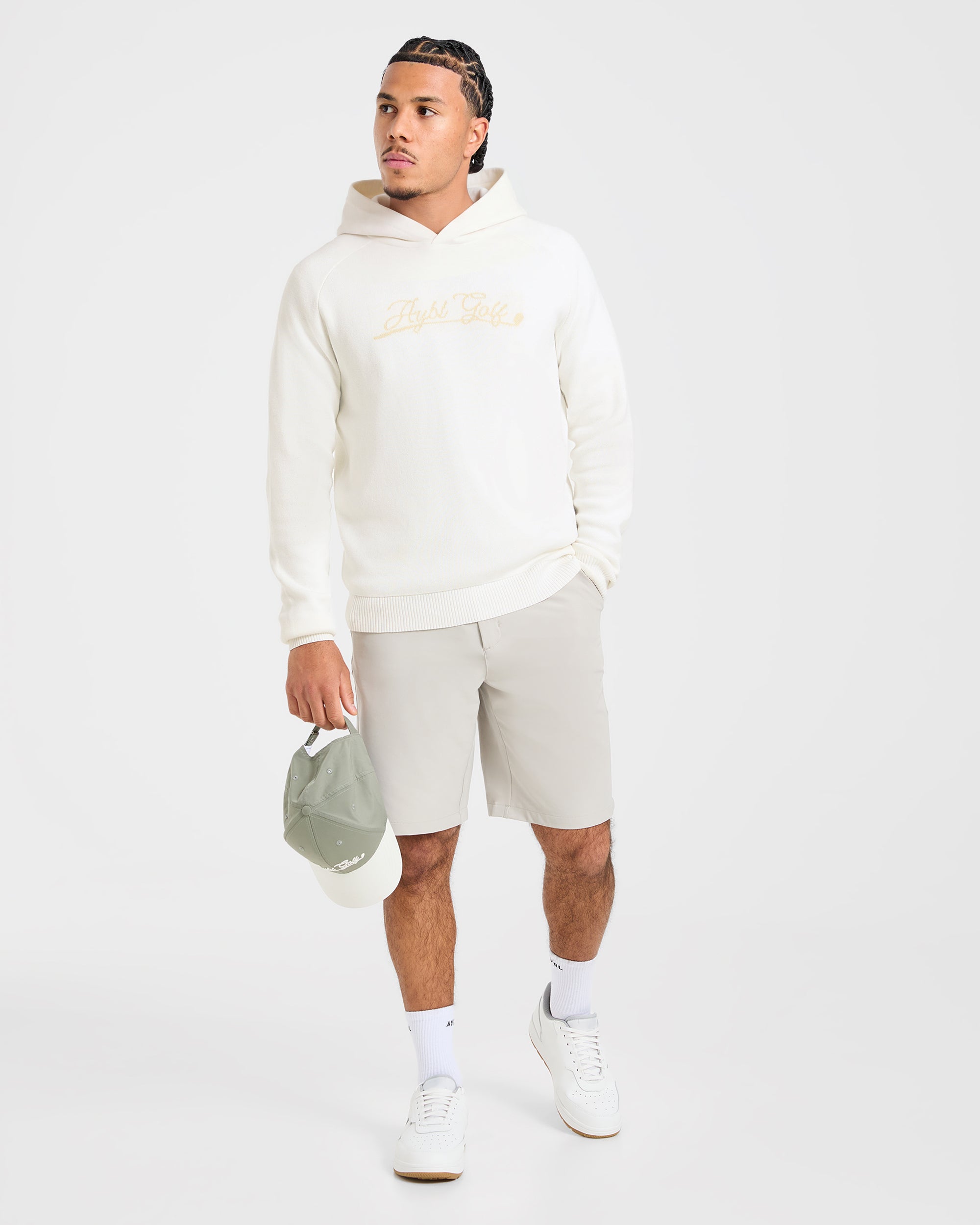 Golf Club Knitted Hoodie - Off White