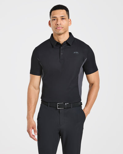 Edge Polo - Black/Charcoal