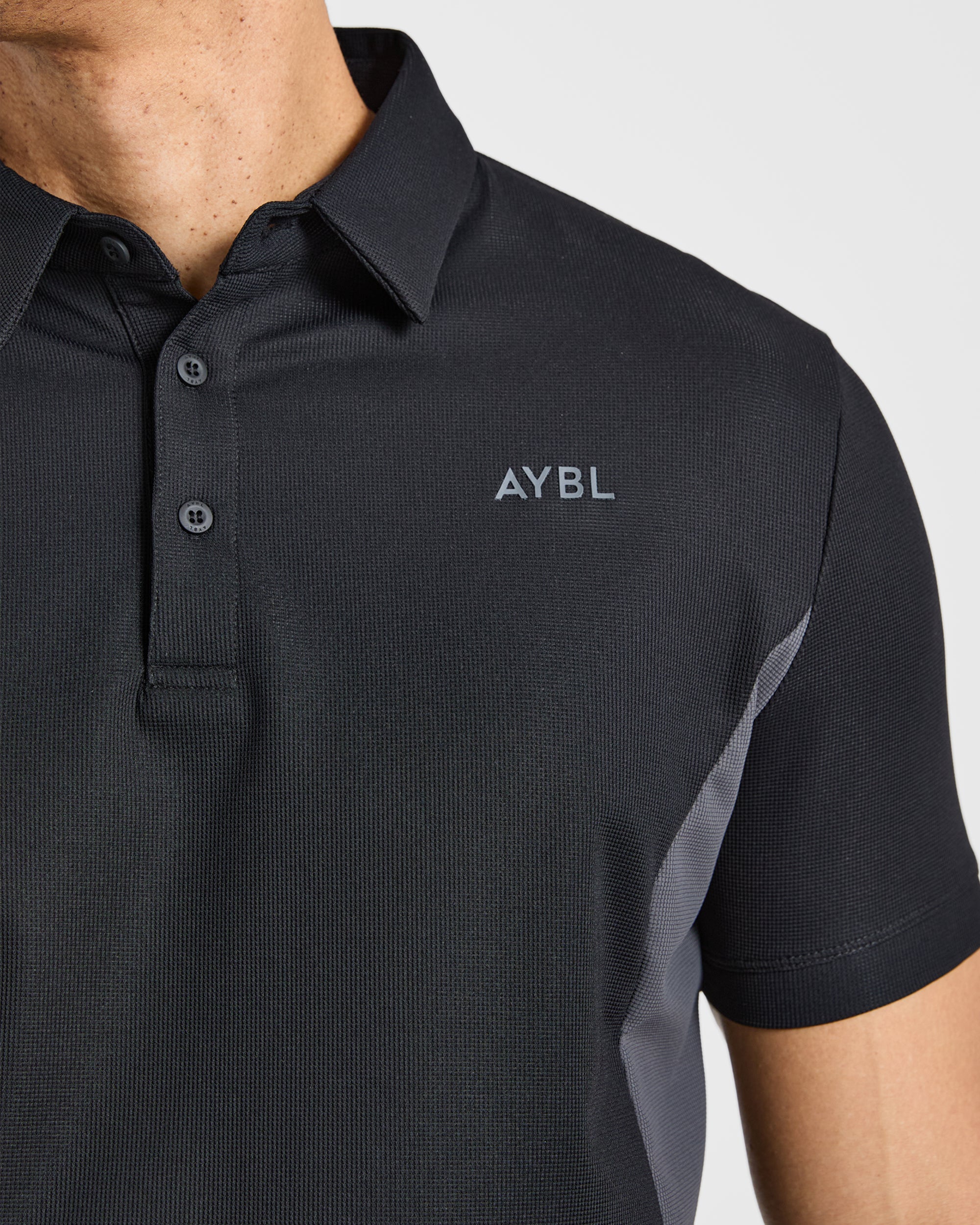 Edge Polo - Black/Charcoal