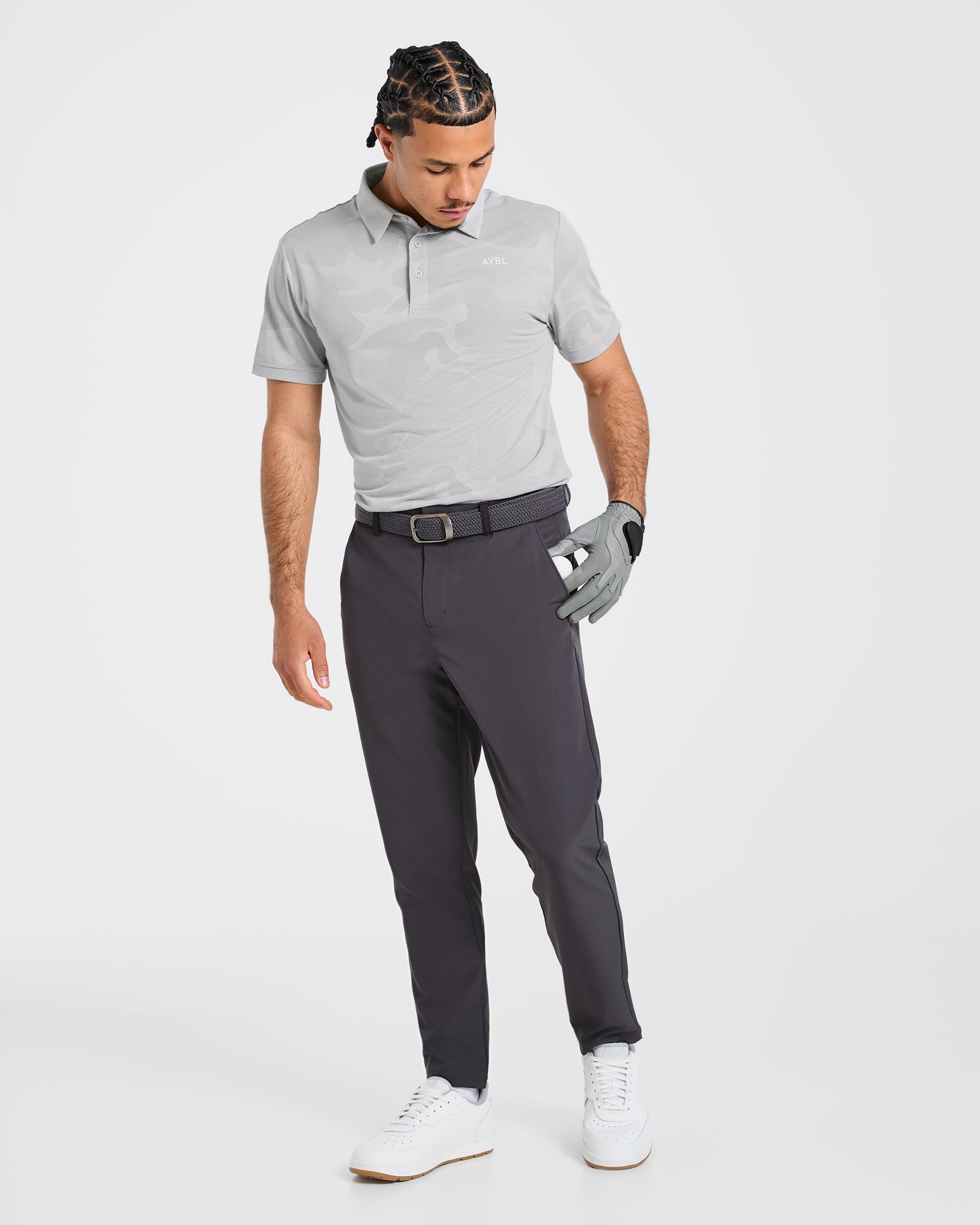 Camo Polo - Ice Grey