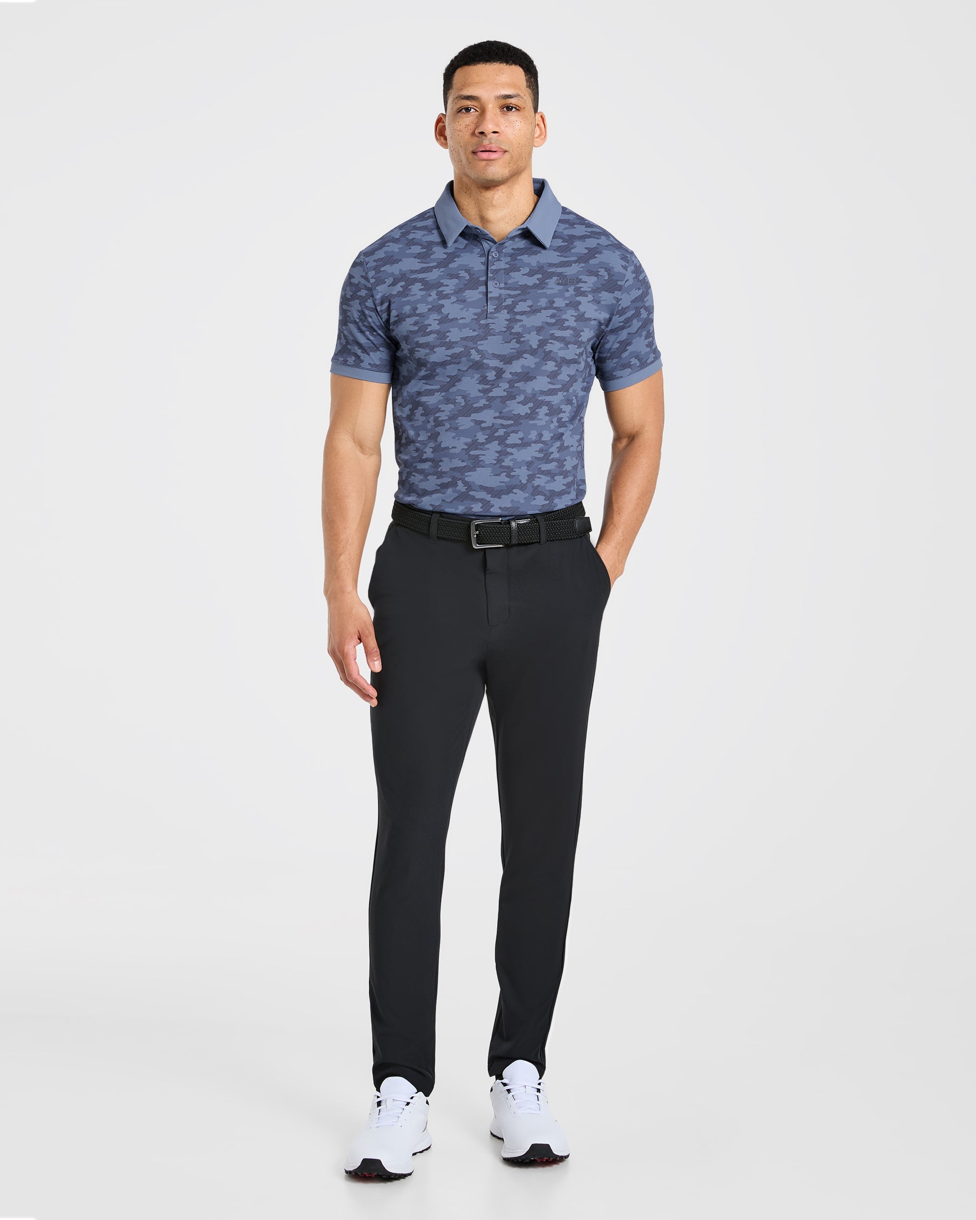 Precision Camo Polo - Blue