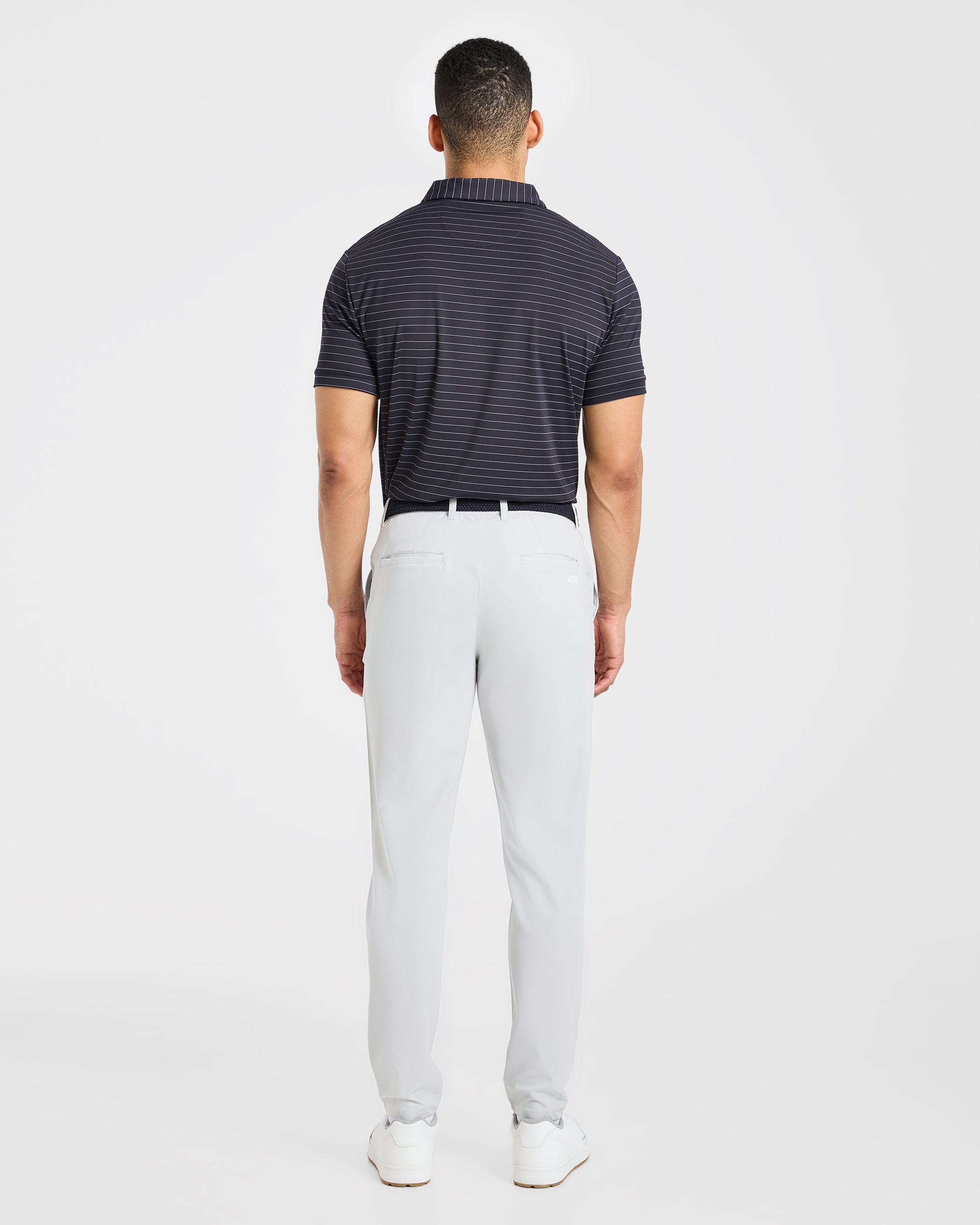 Classic Stripe Polo - Navy