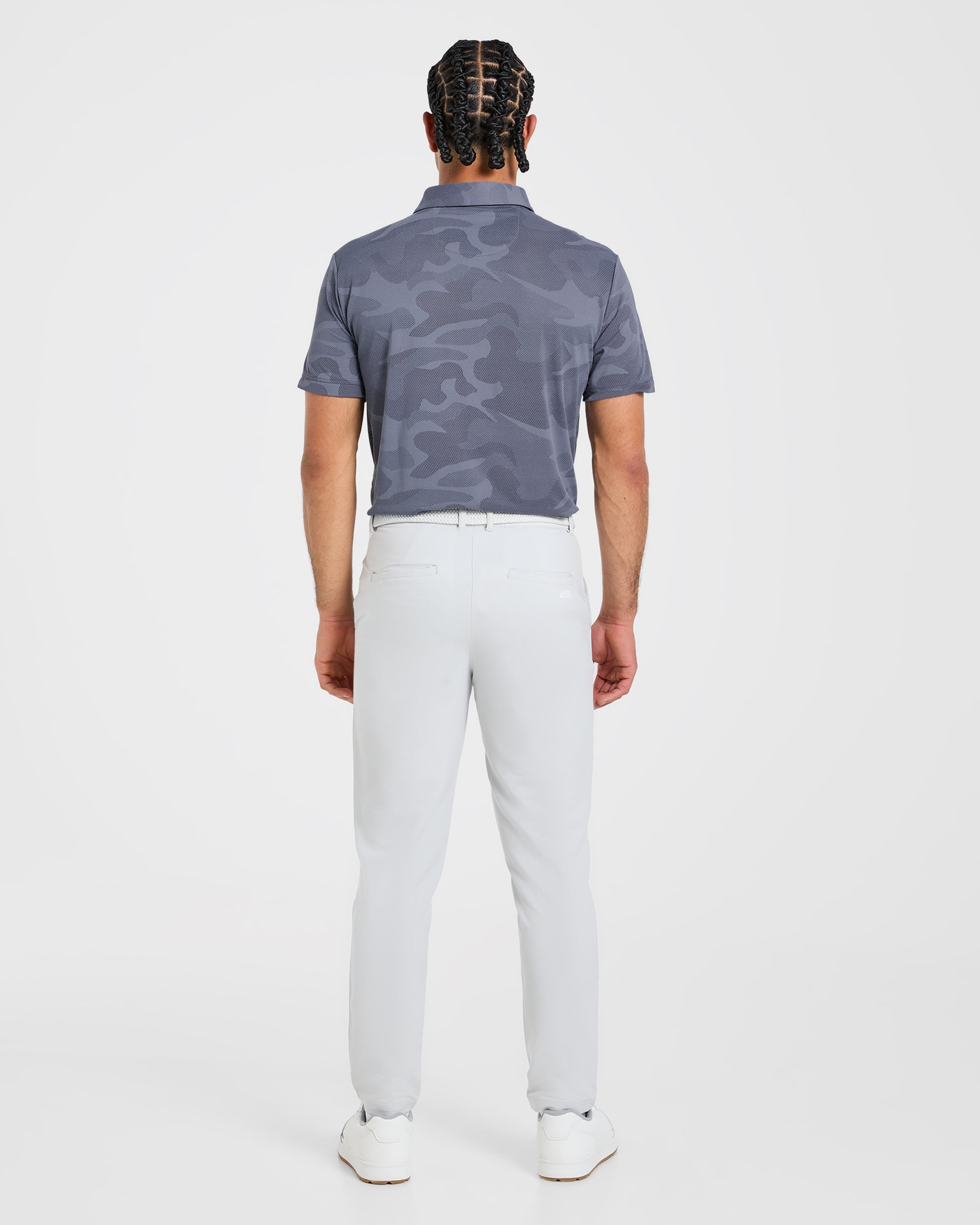 Camo Polo - Slate Blue