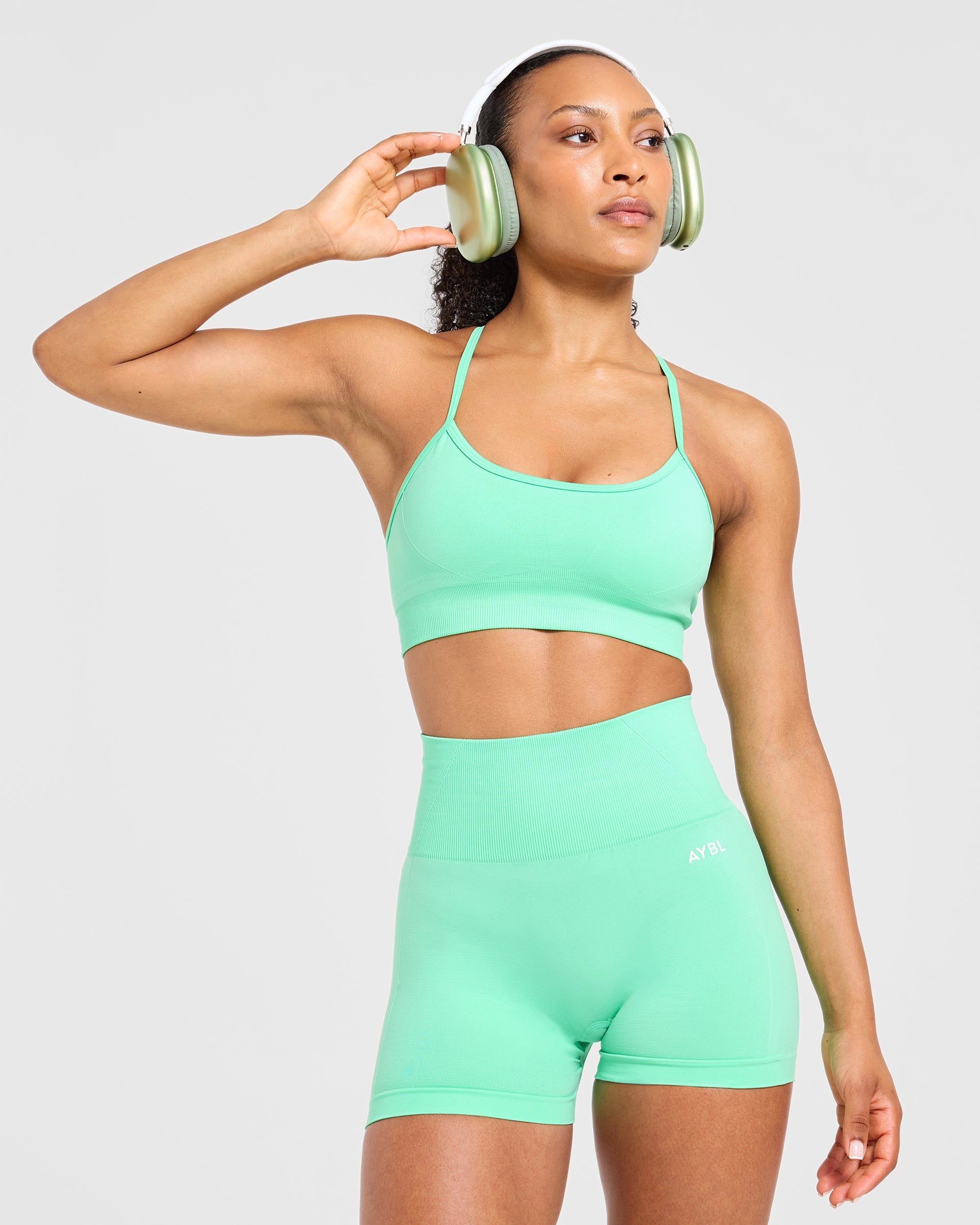 Empower Seamless Shorts - Spring Green