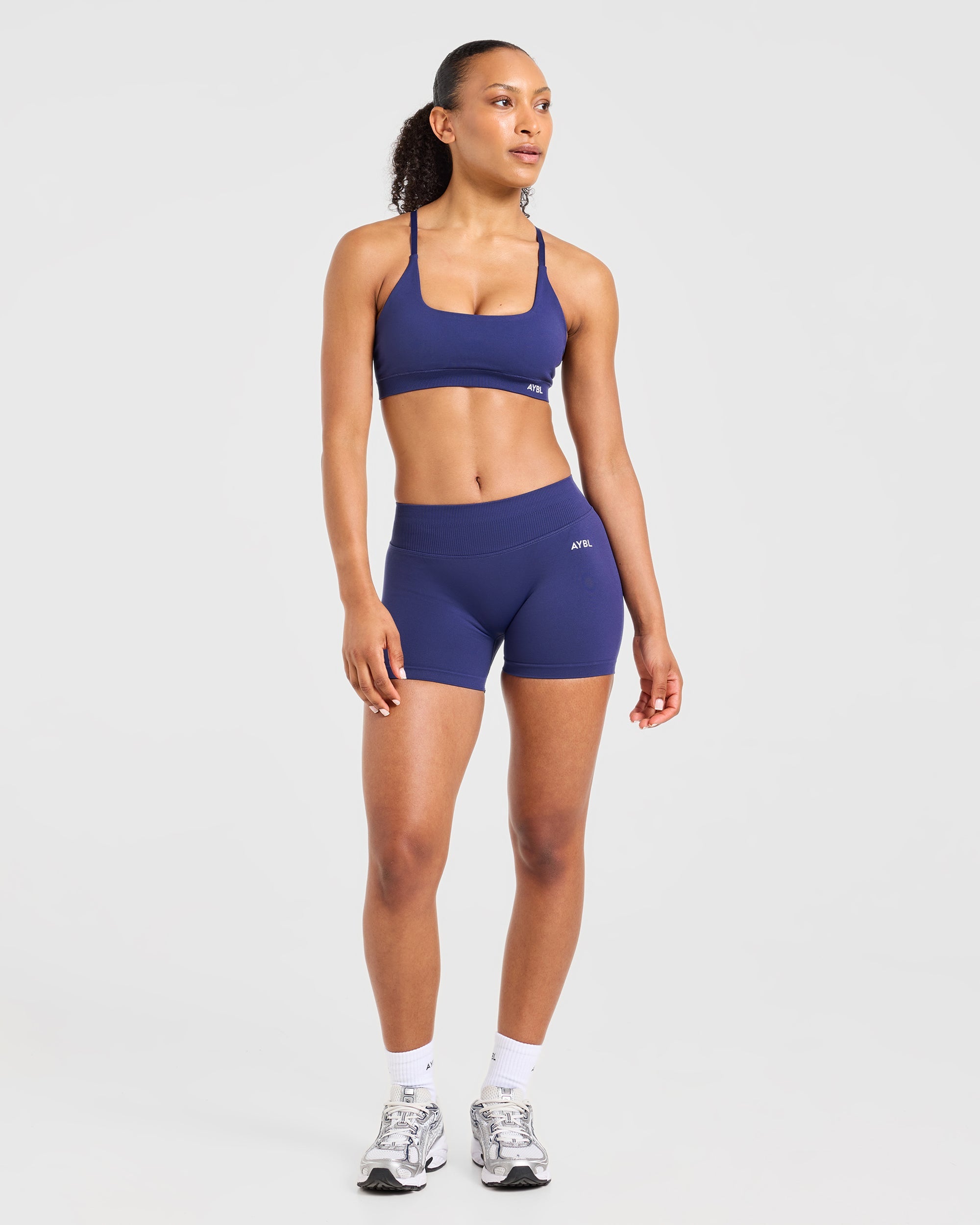 Enhance Seamless Shorts | 3.5" - Storm Blue