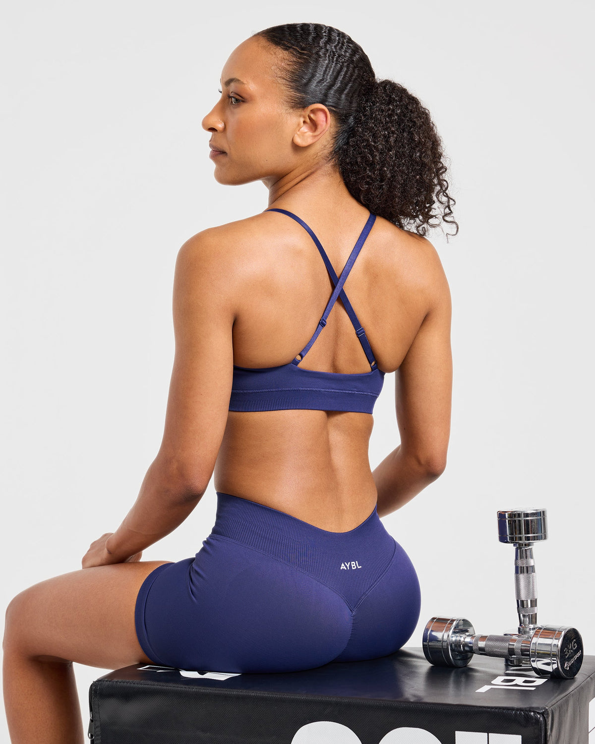 Enhance Seamless Shorts | 3.5" - Storm Blue