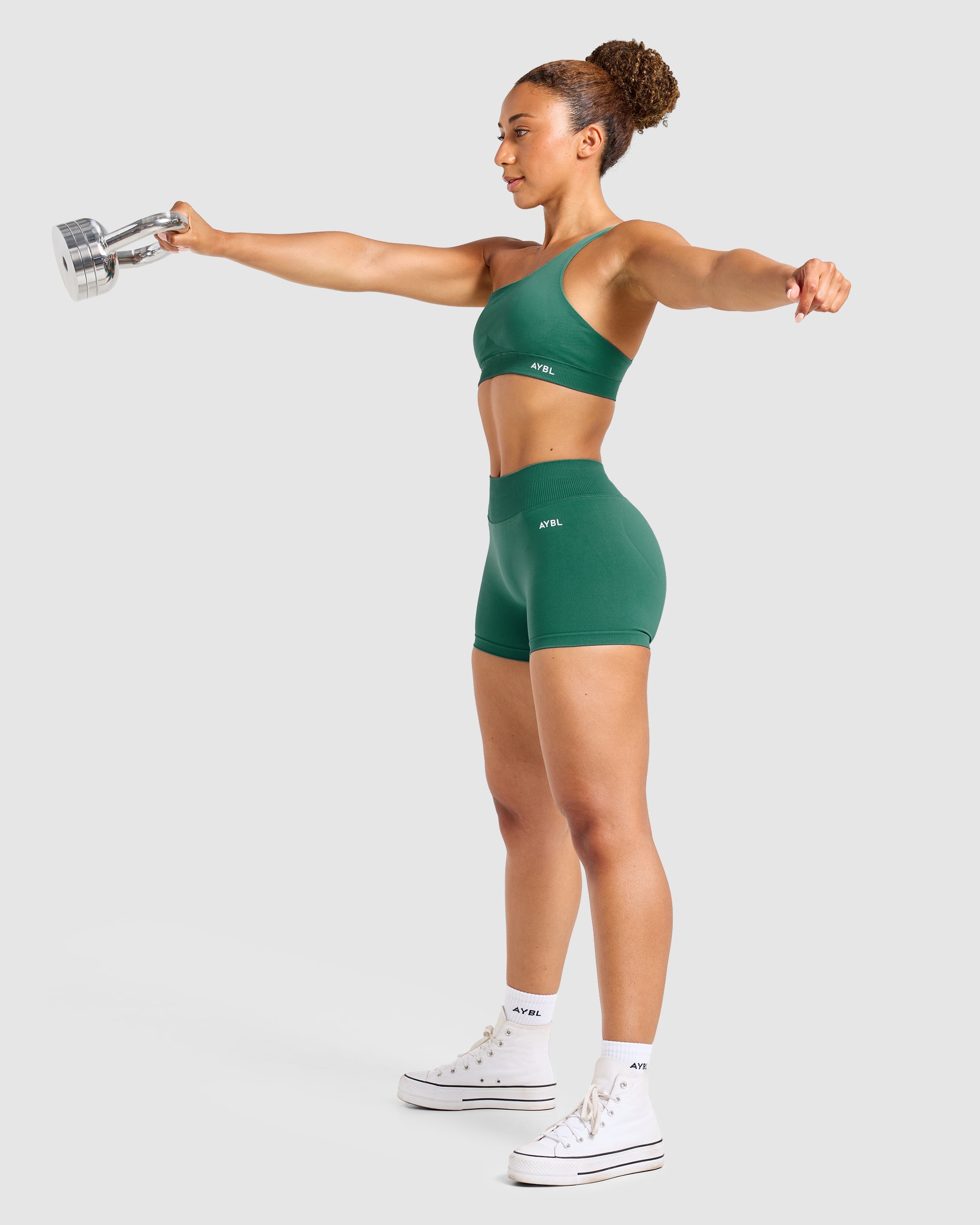 Enhance Seamless Shorts | 3.5" - Evergreen