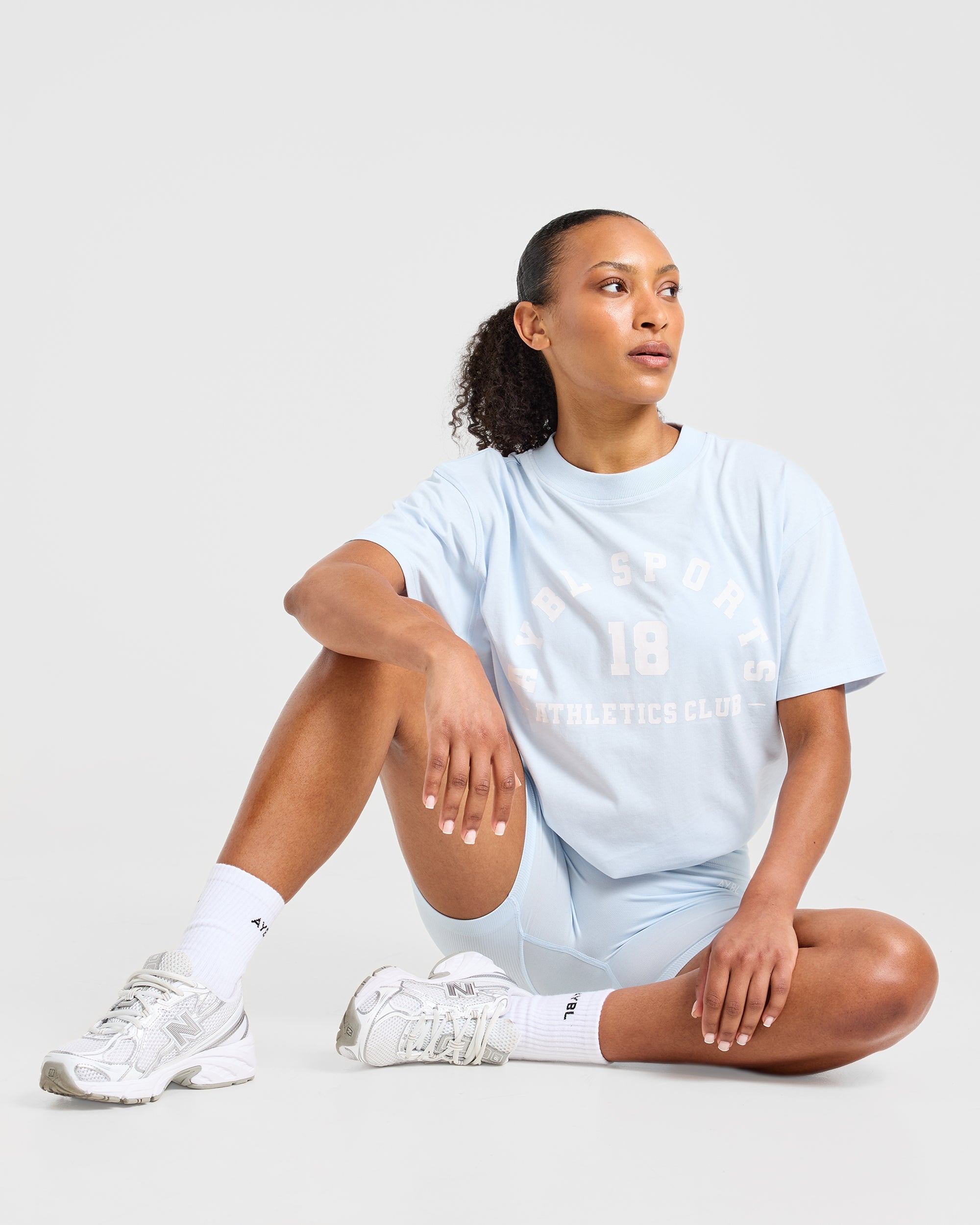 AYBL Sports 18 Oversized T Shirt - Iced Blue