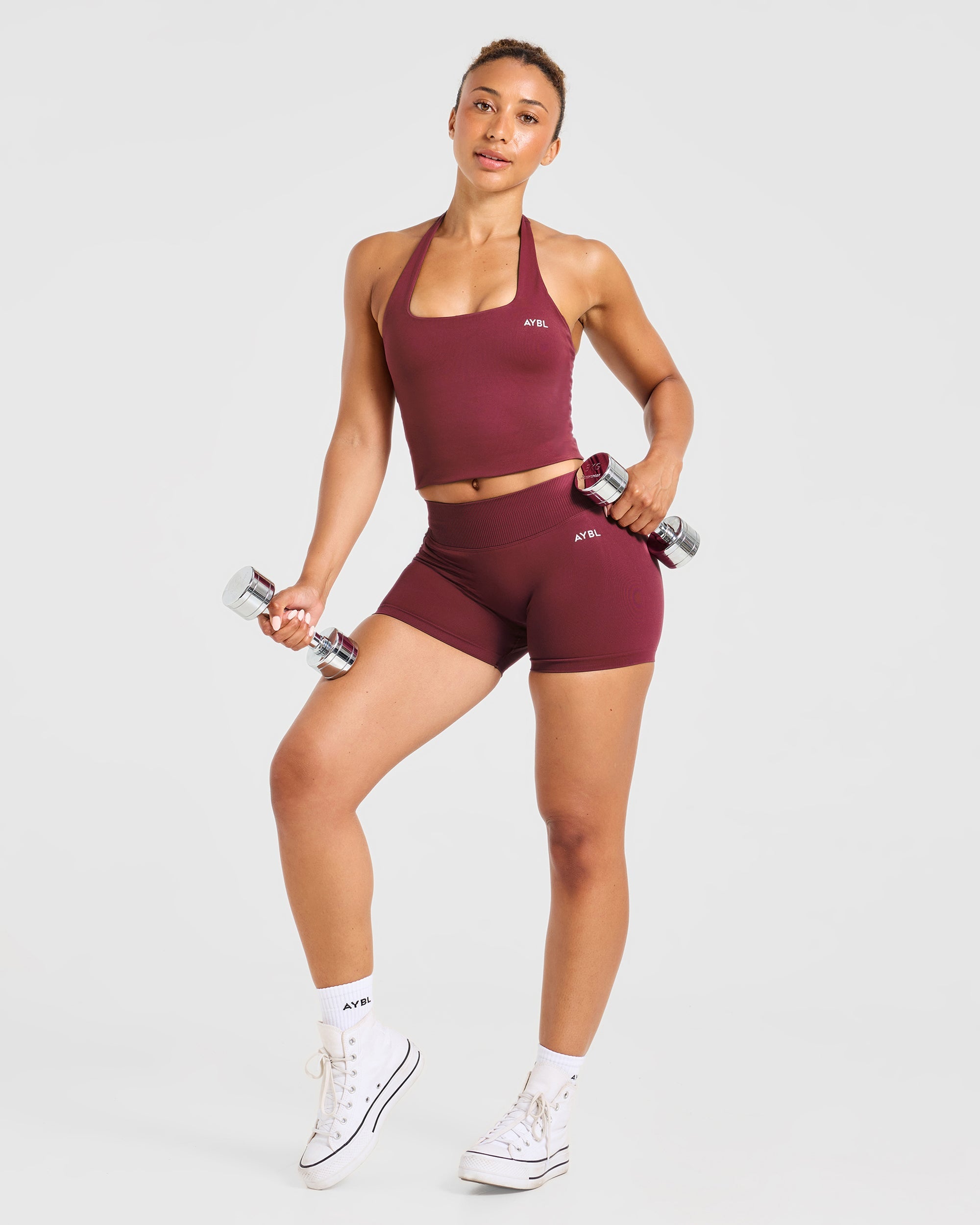 Enhance Seamless Shorts | 3.5" - Mahogany Red