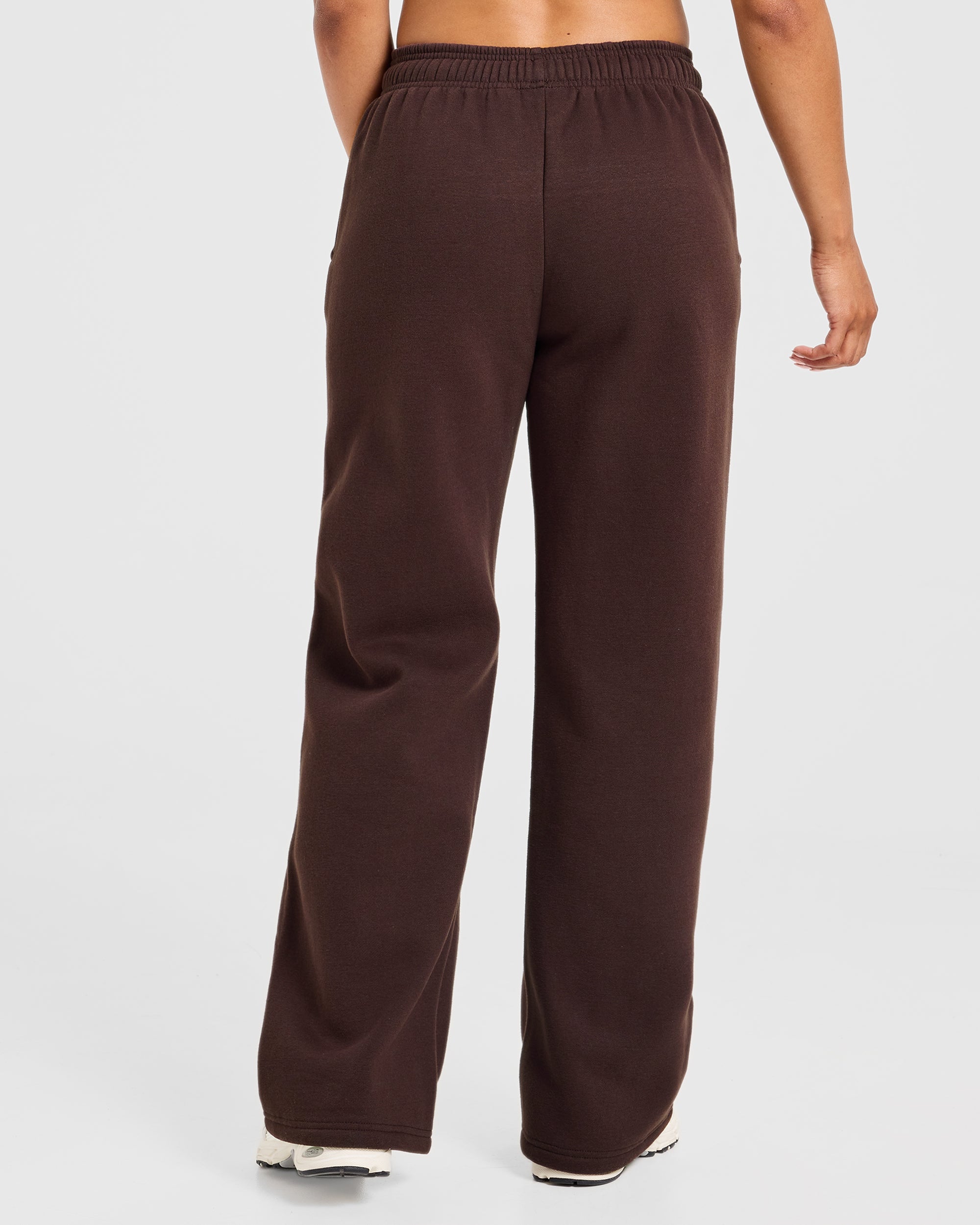 AYBL Sports 18 Oversized Straight Leg Joggers - Cocoa Brown