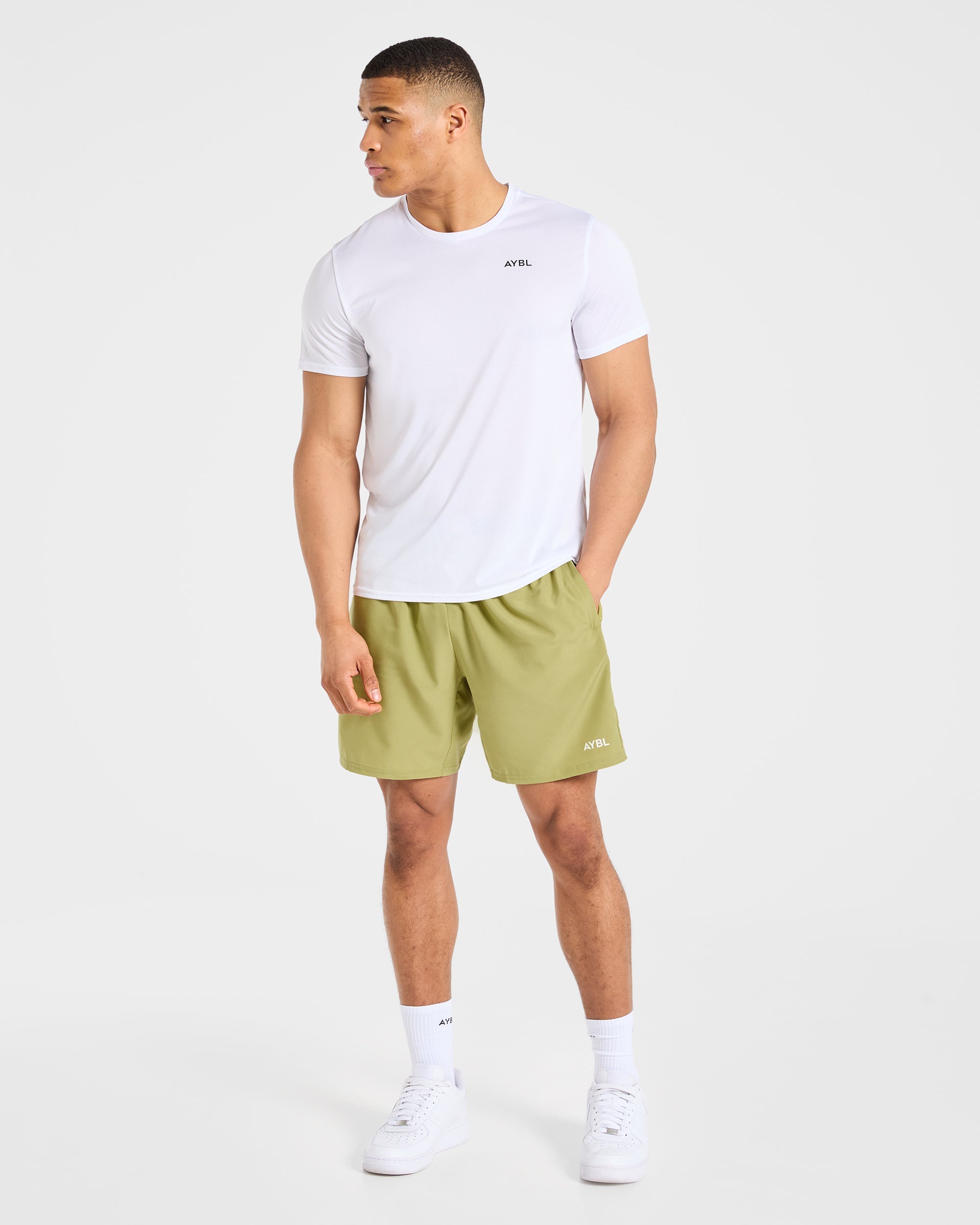 Core 7" Shorts  - Citrus Olive
