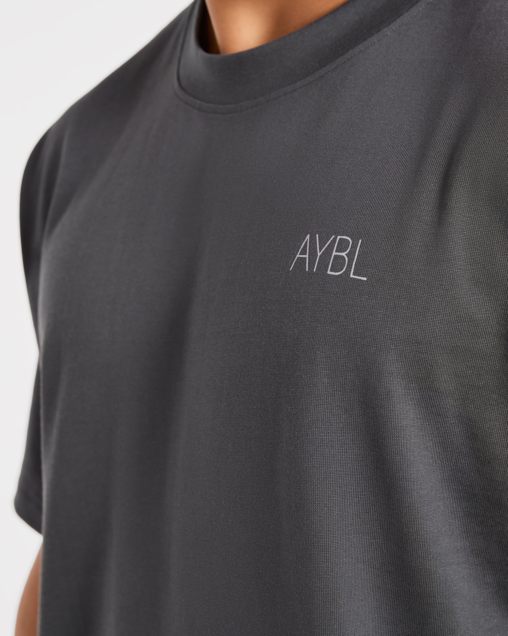 Training Dept. Illustration Oversized T Shirt - Charcoal