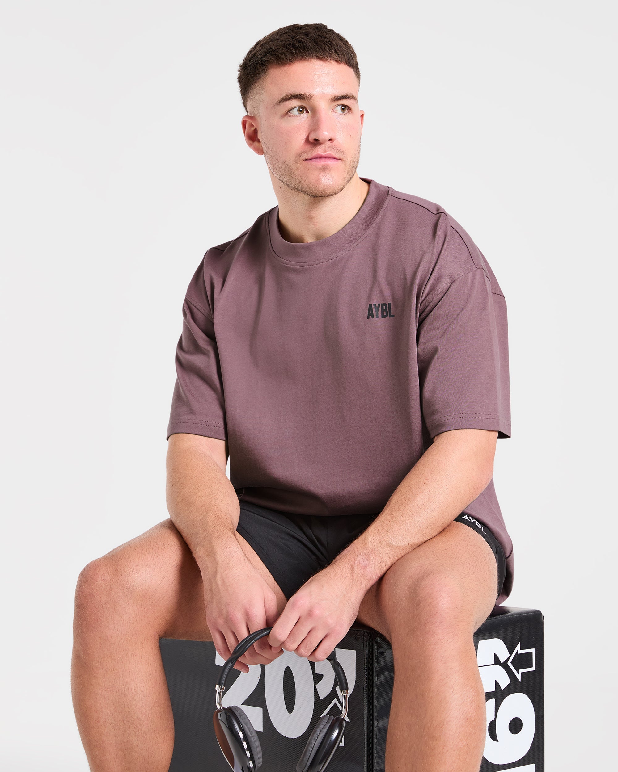 AYBL Iron Club Oversized T Shirt - Flint Purple