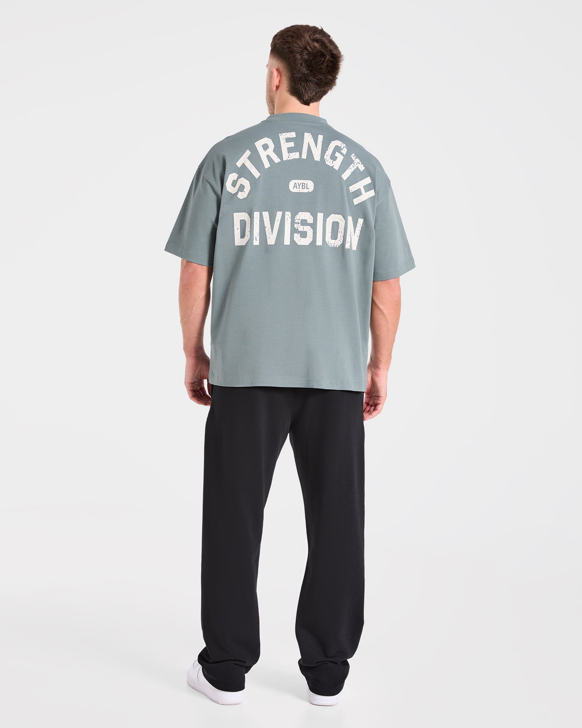 Strength Division Oversized T Shirt - Slate Sage