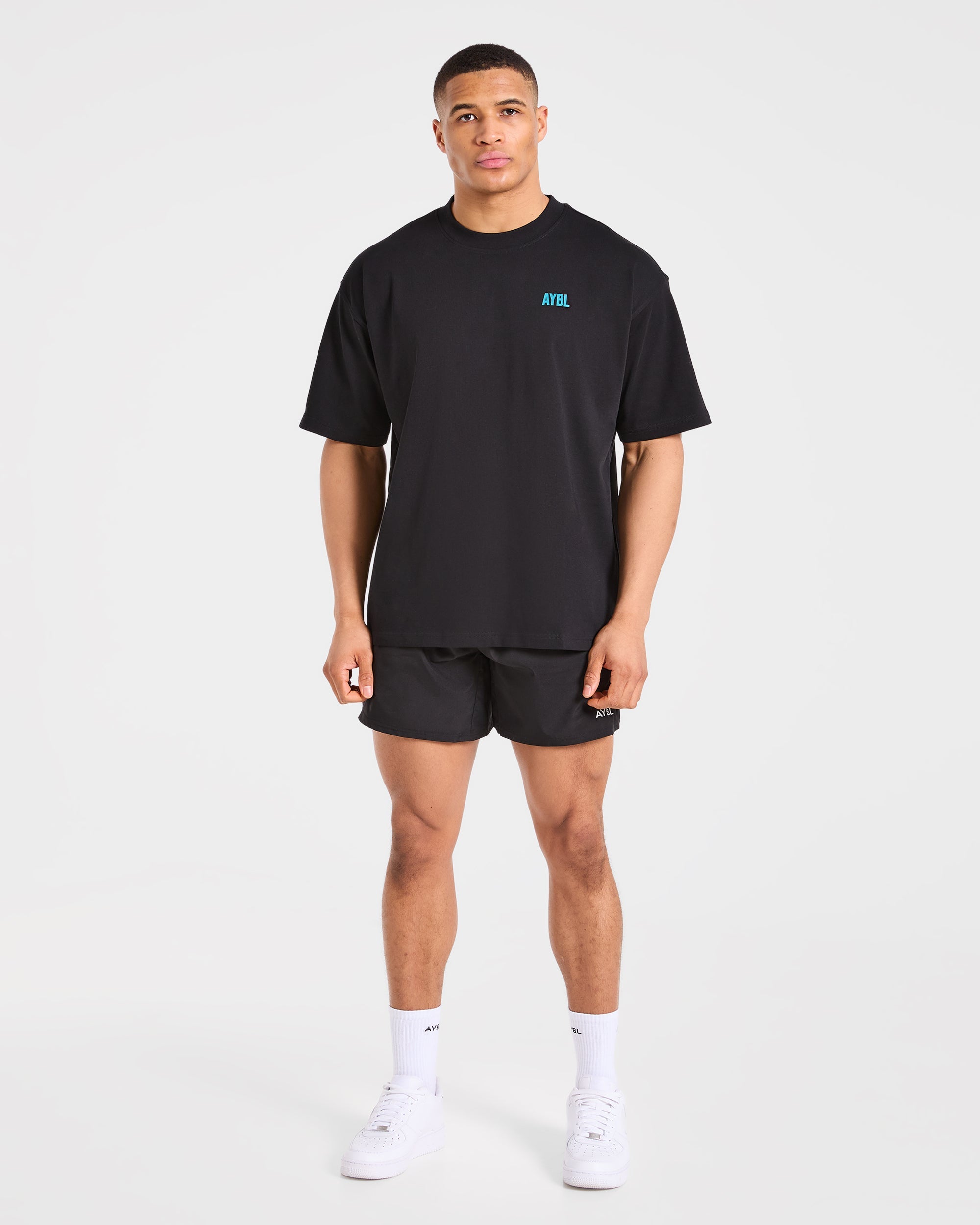 AYBL Iron Club Oversized T Shirt - Black