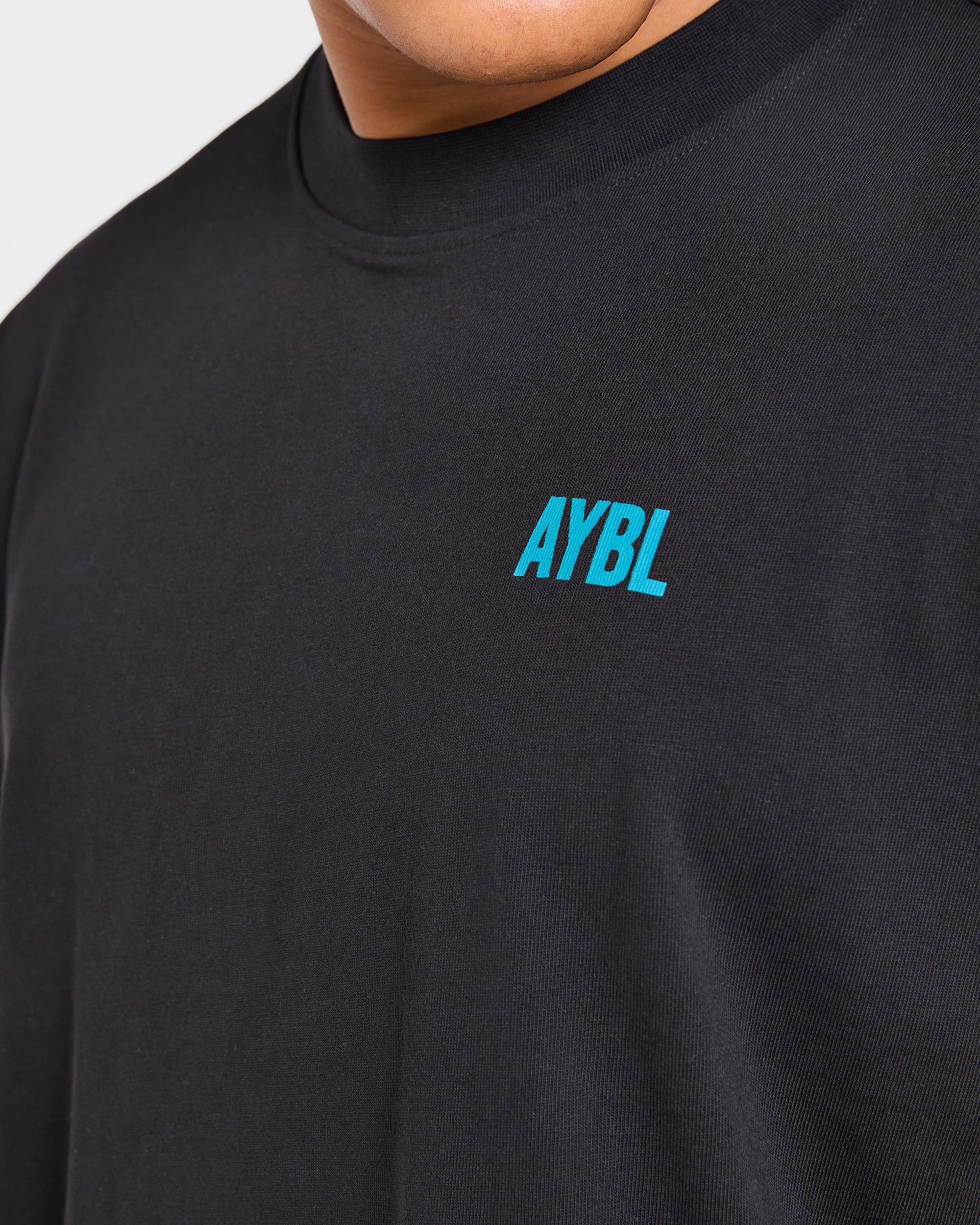 AYBL Iron Club Oversized T Shirt - Black