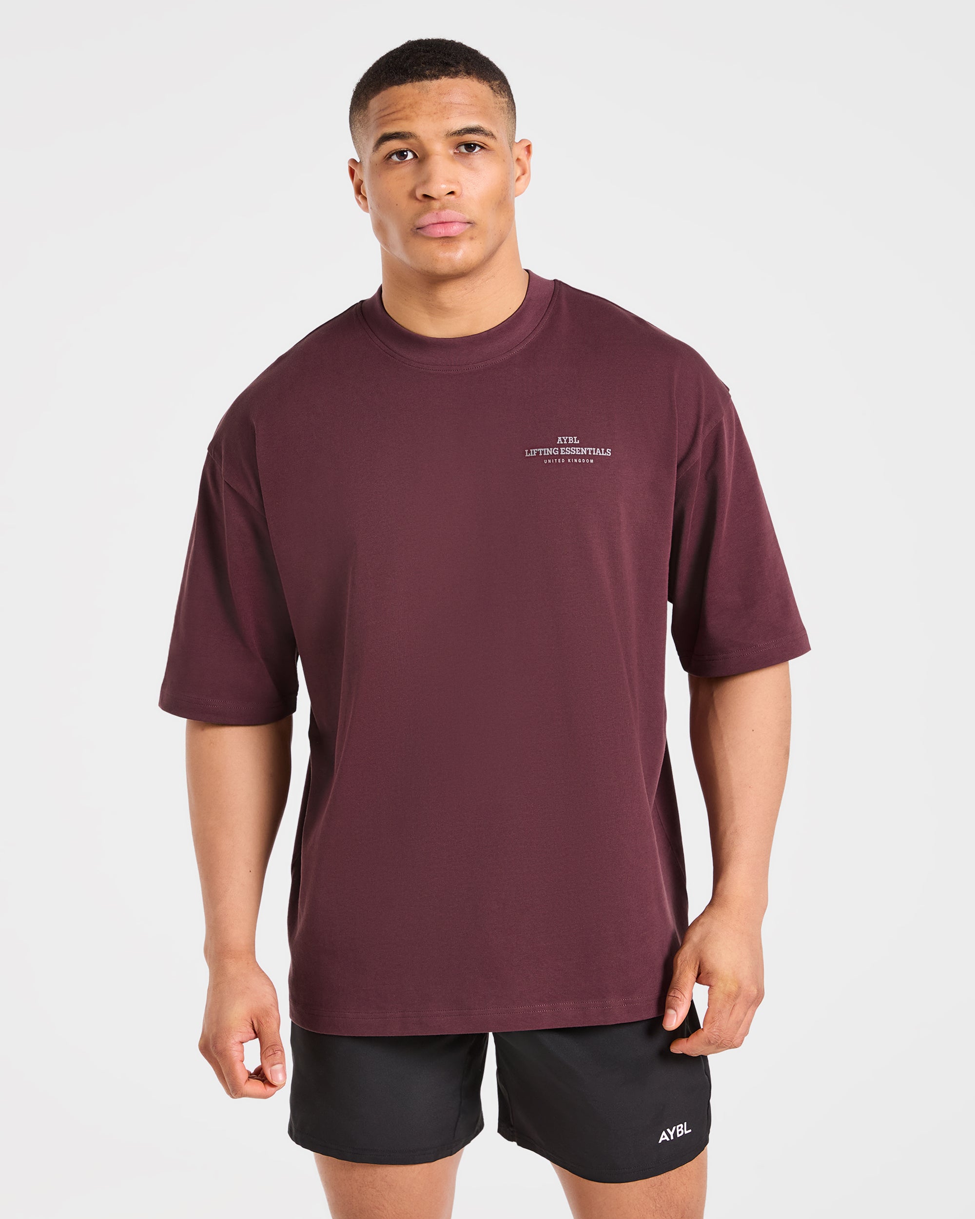 Apex Lifting Essentials Oversized T Shirt - Plum