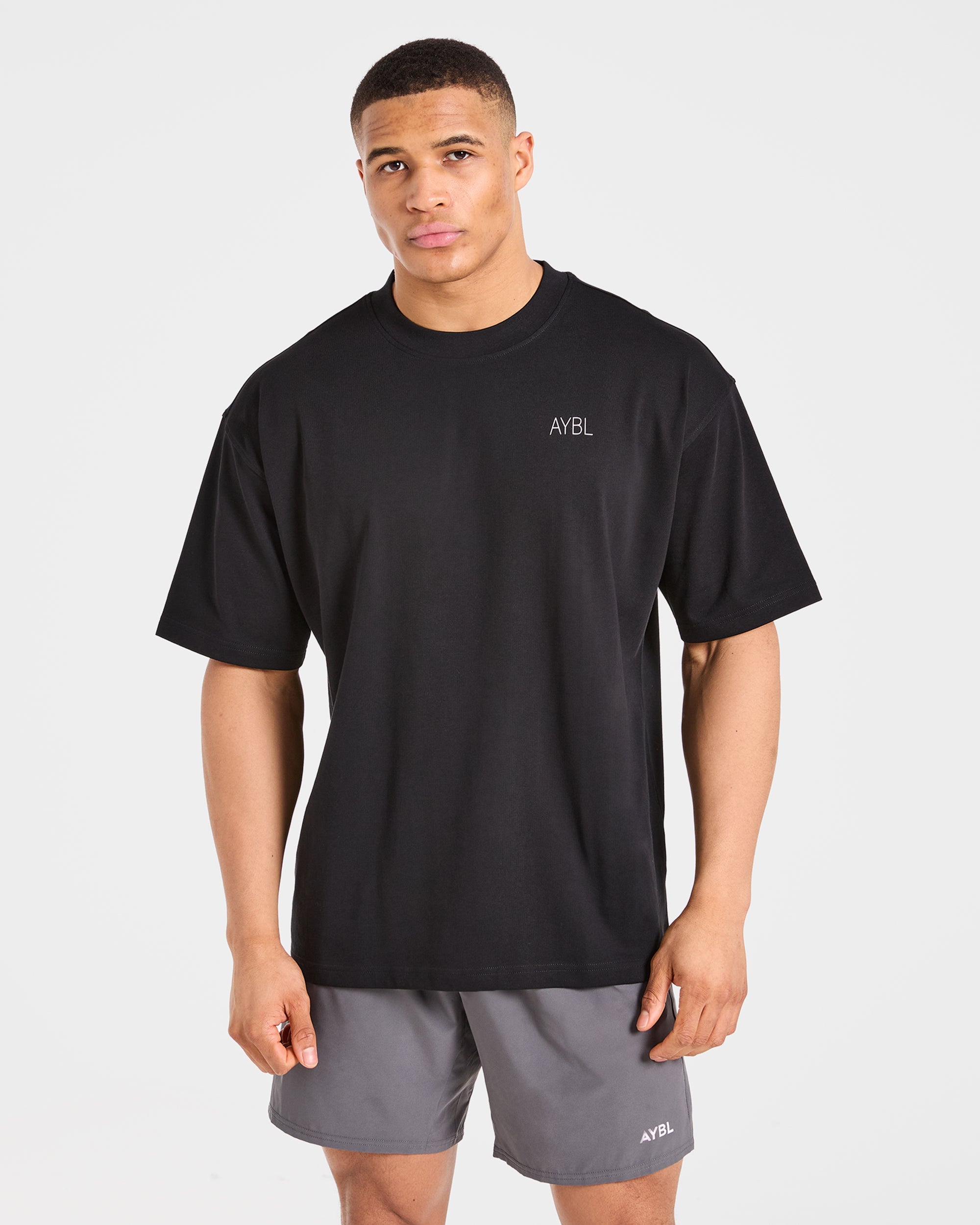 Training Dept. Illustration Oversized T Shirt - Black