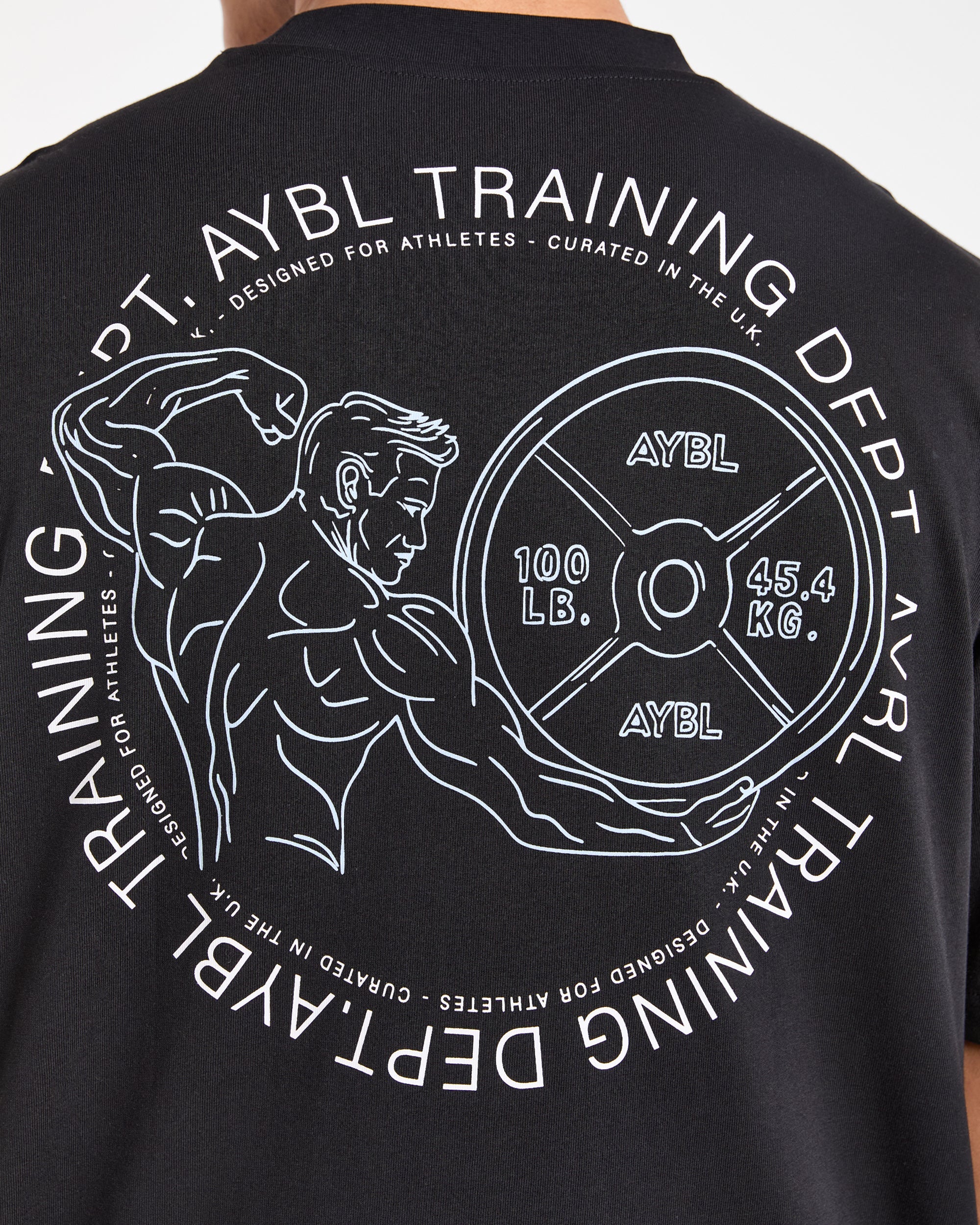 Training Dept. Illustration Oversized T Shirt - Black