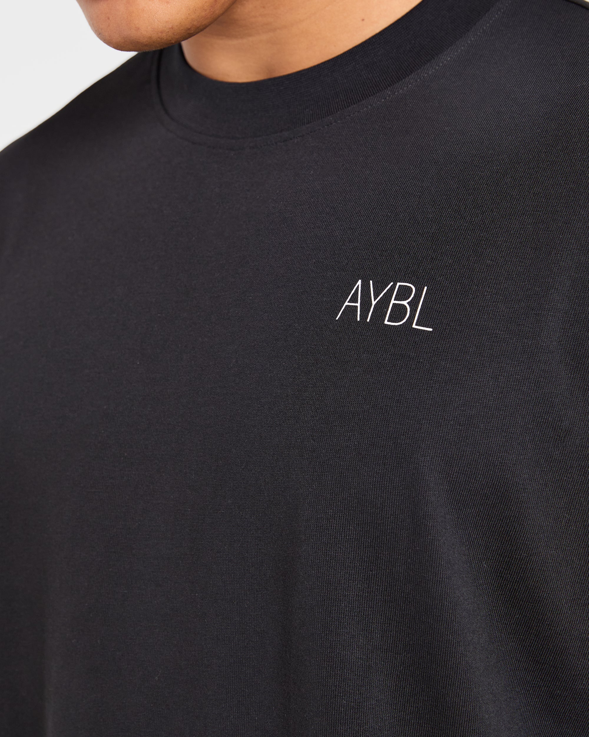 Training Dept. Illustration Oversized T Shirt - Black
