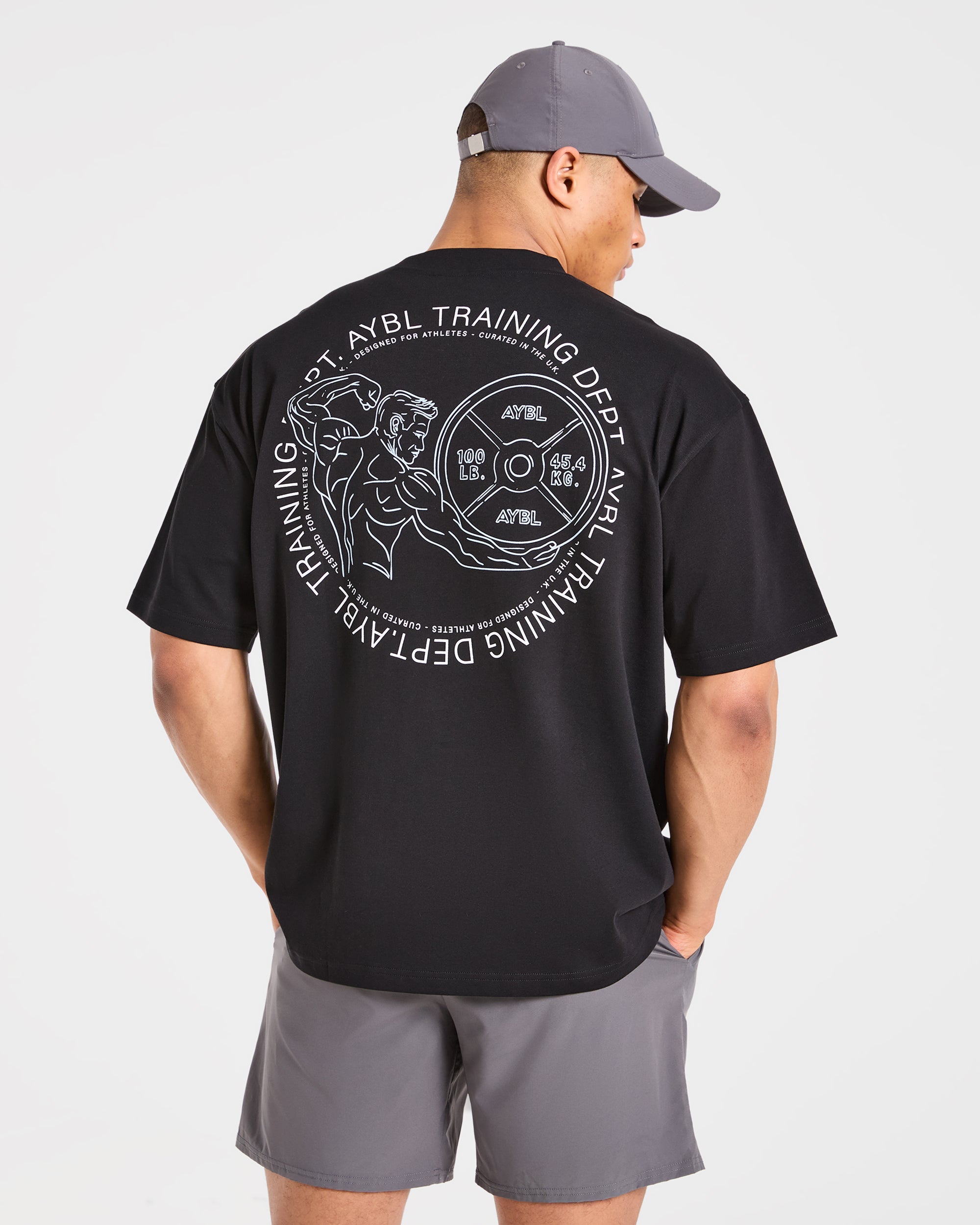 Training Dept. Illustration Oversized T Shirt - Black
