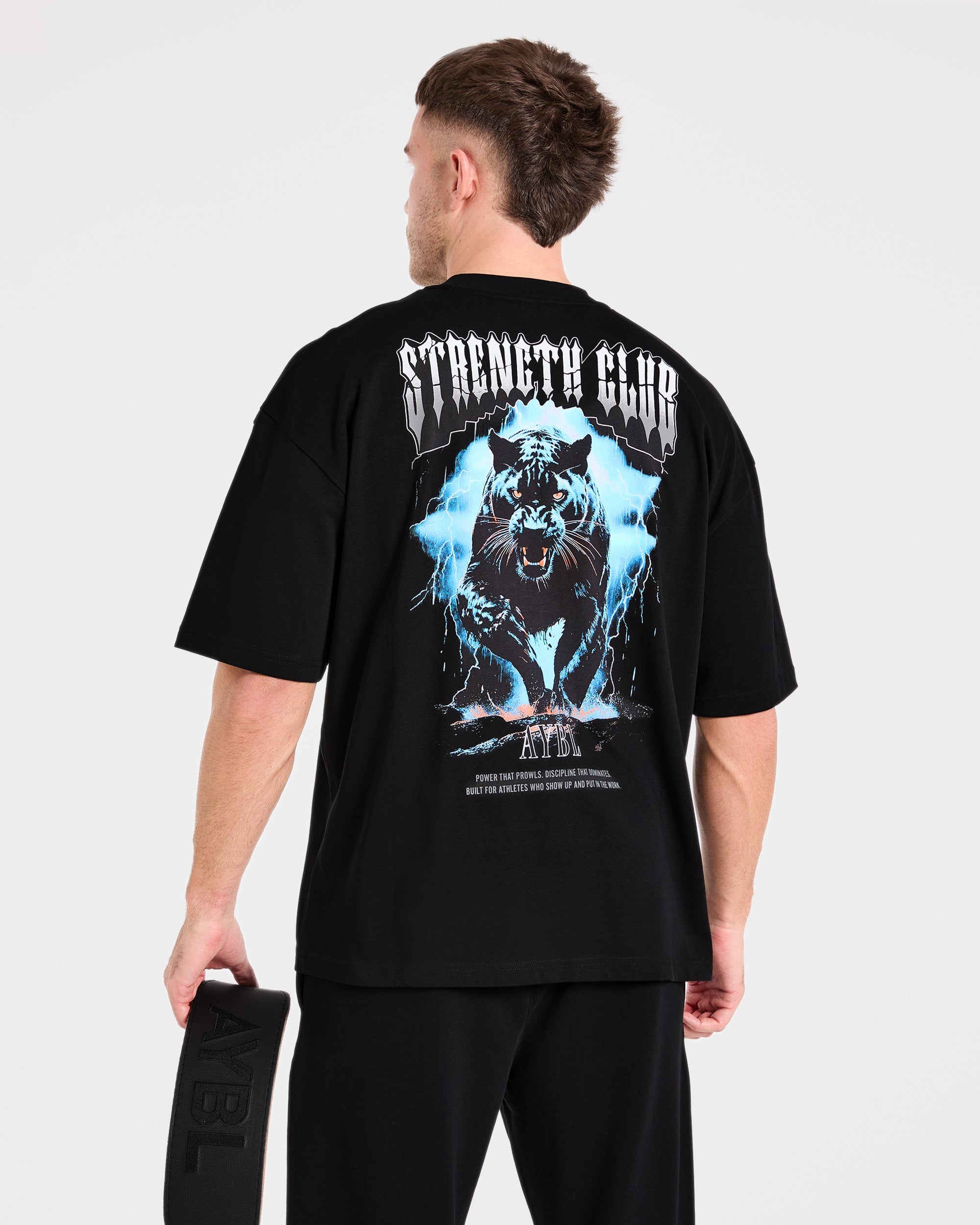 Hunt Your Goals Oversized T Shirt - Black