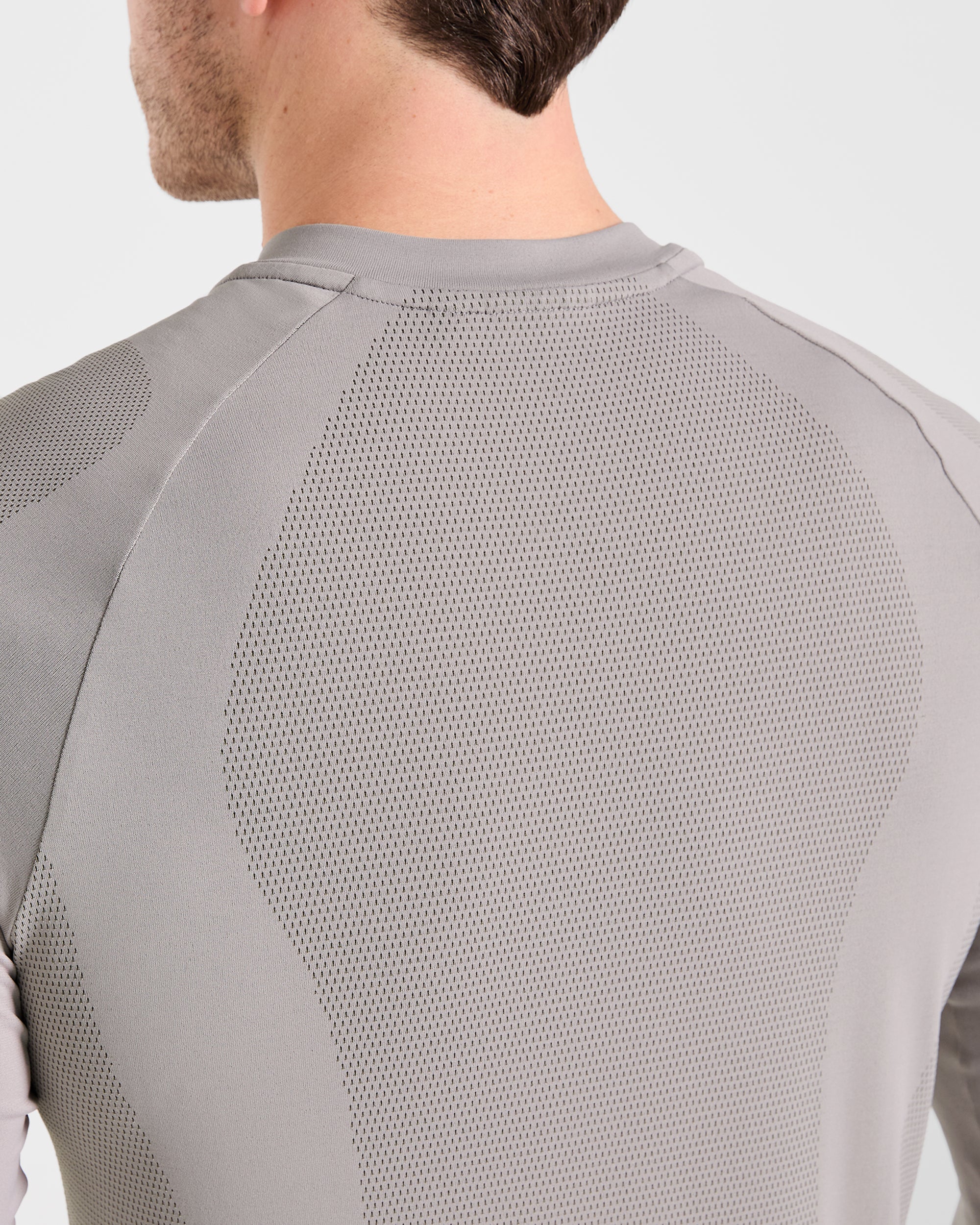 Attain Seamless Long Sleeve T Shirt - Woodland Fog