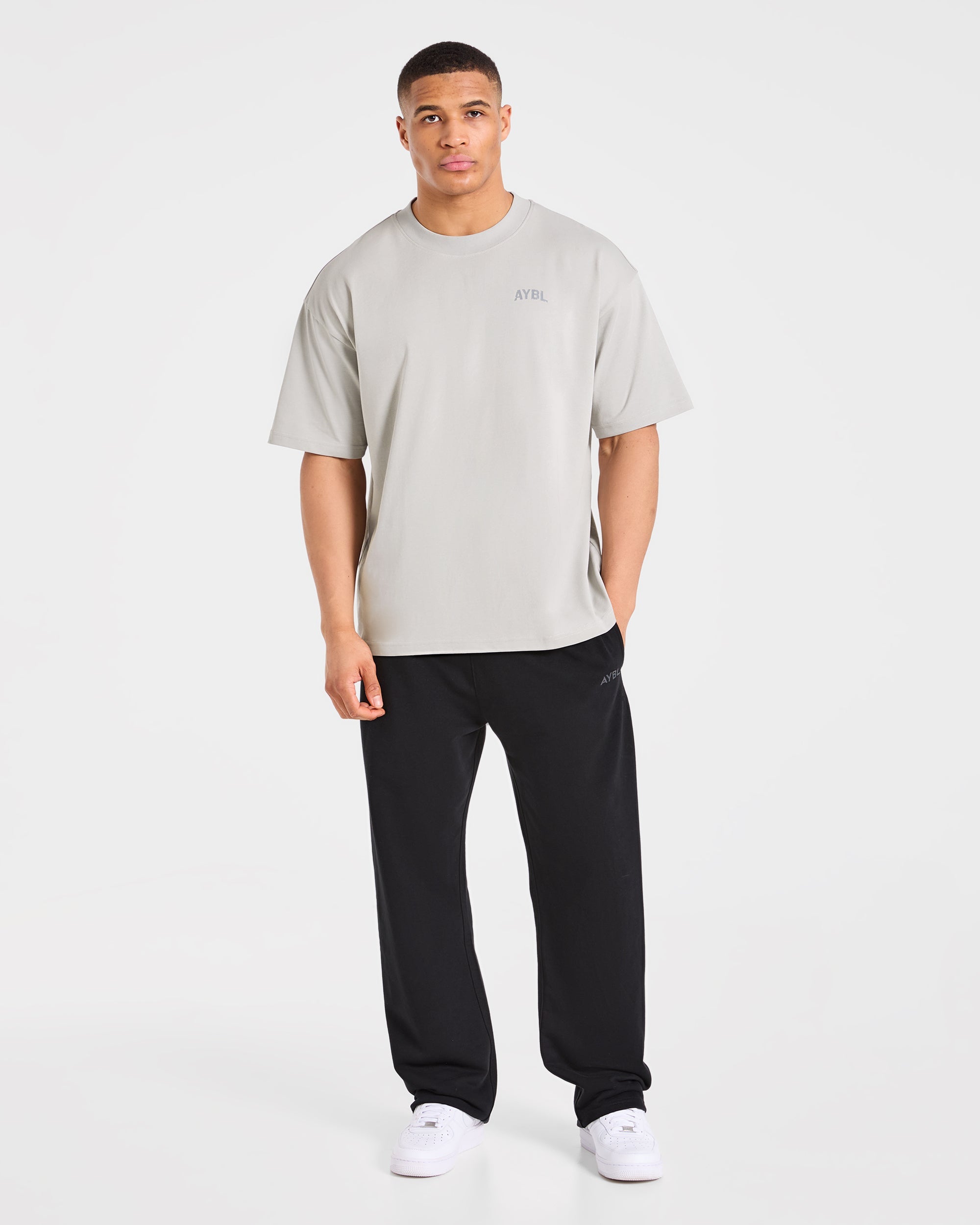 Strength Division Oversized T Shirt - Iced Grey