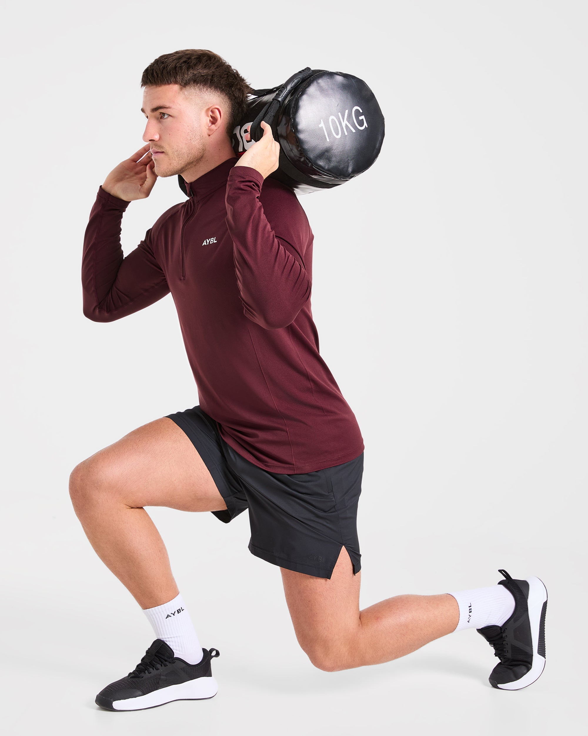 Essential Seamless 1/4 Zip Pullover  - Dusty Plum