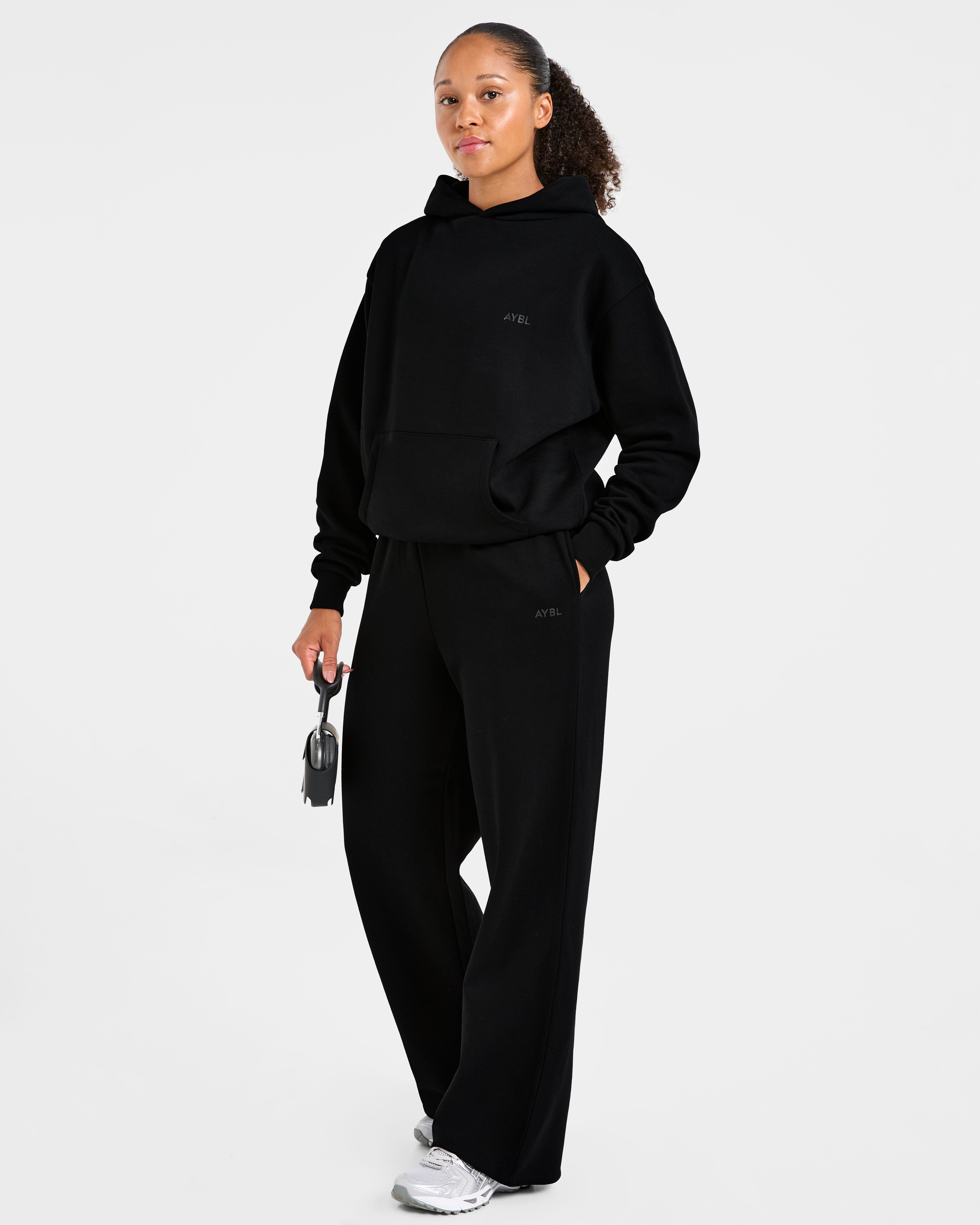 Lifestyle Oversized Hoodie - Black