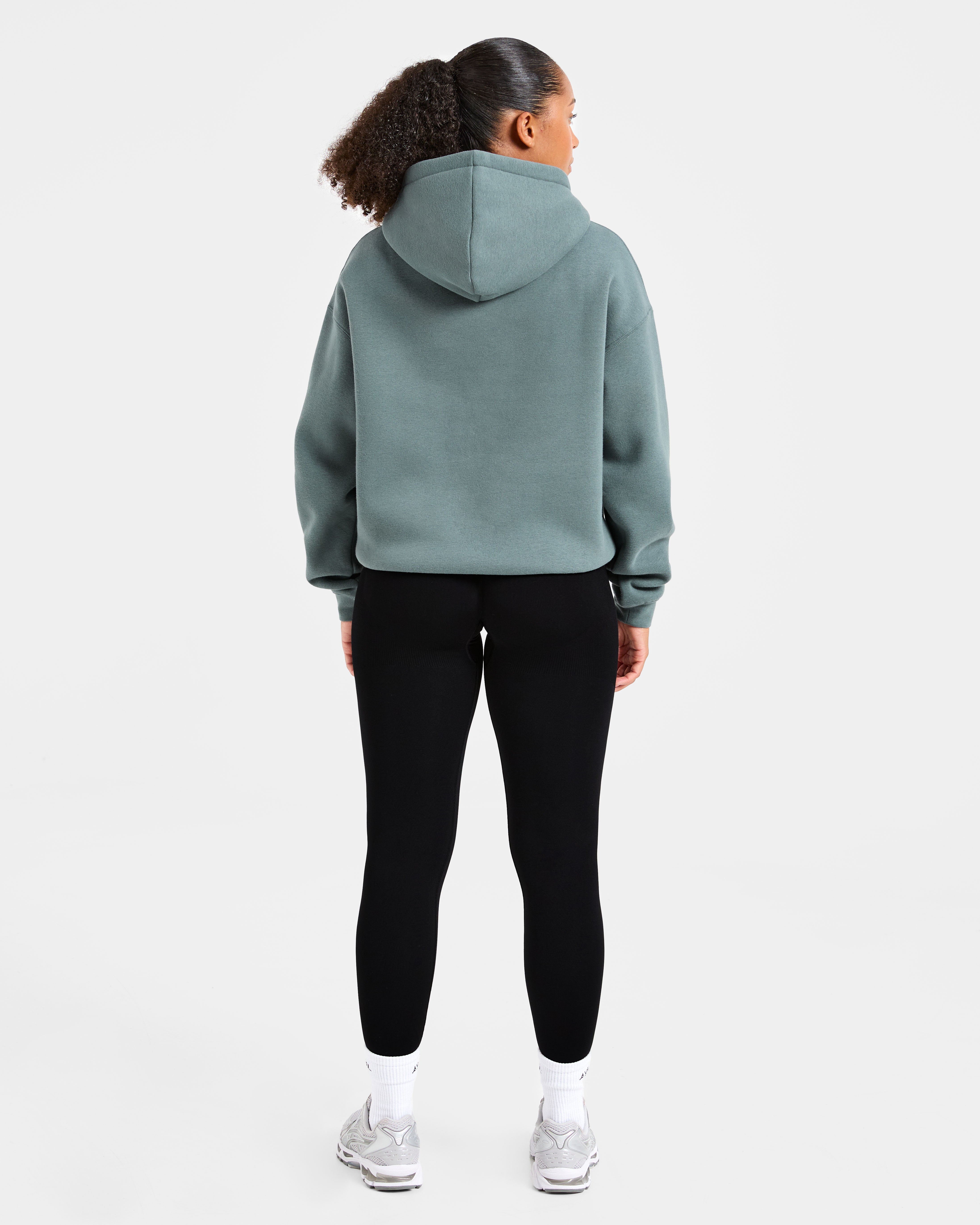 Athletics Applique Oversized Hoodie - Slate
