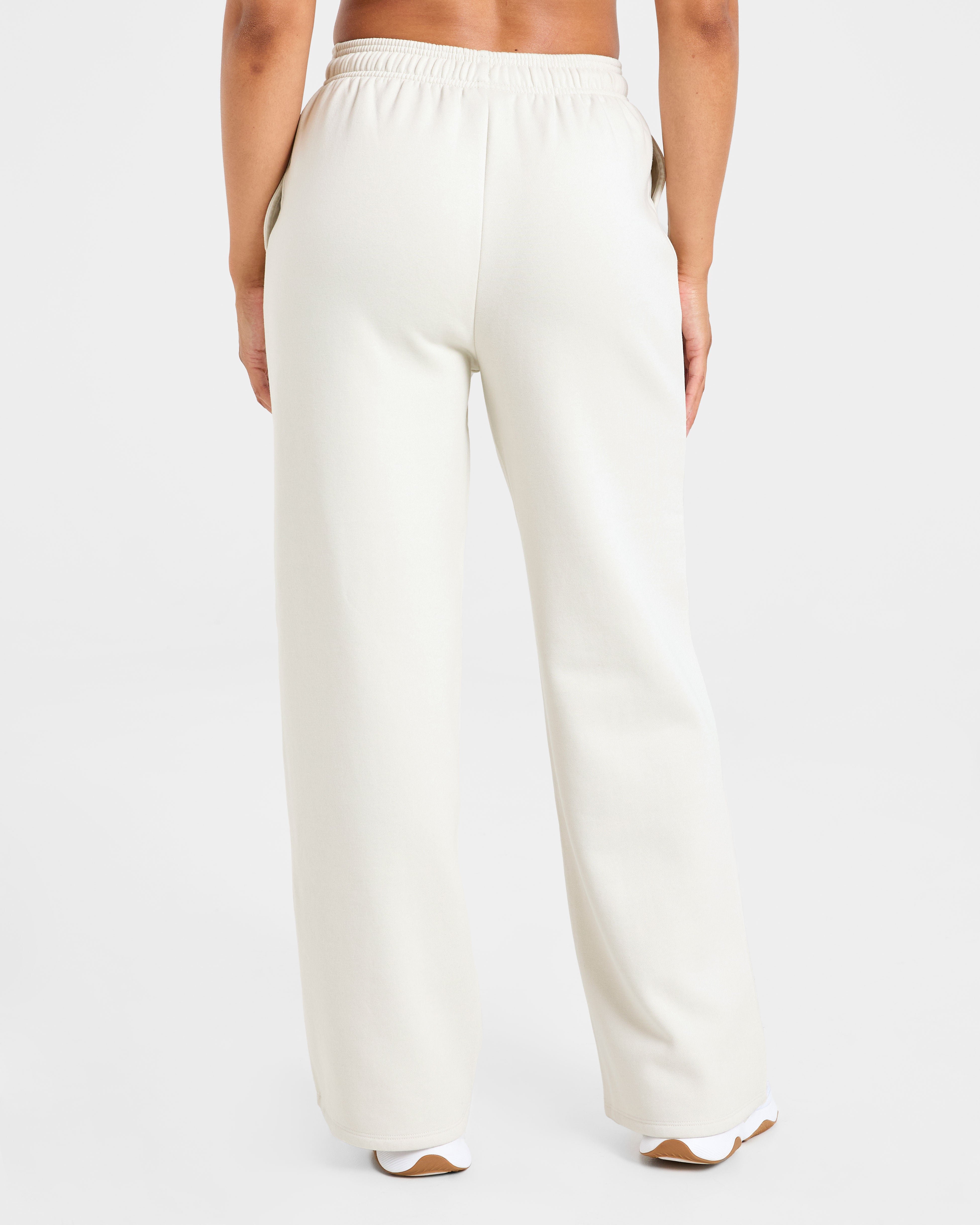 Lifestyle Oversized Straight Leg Joggers - Off White