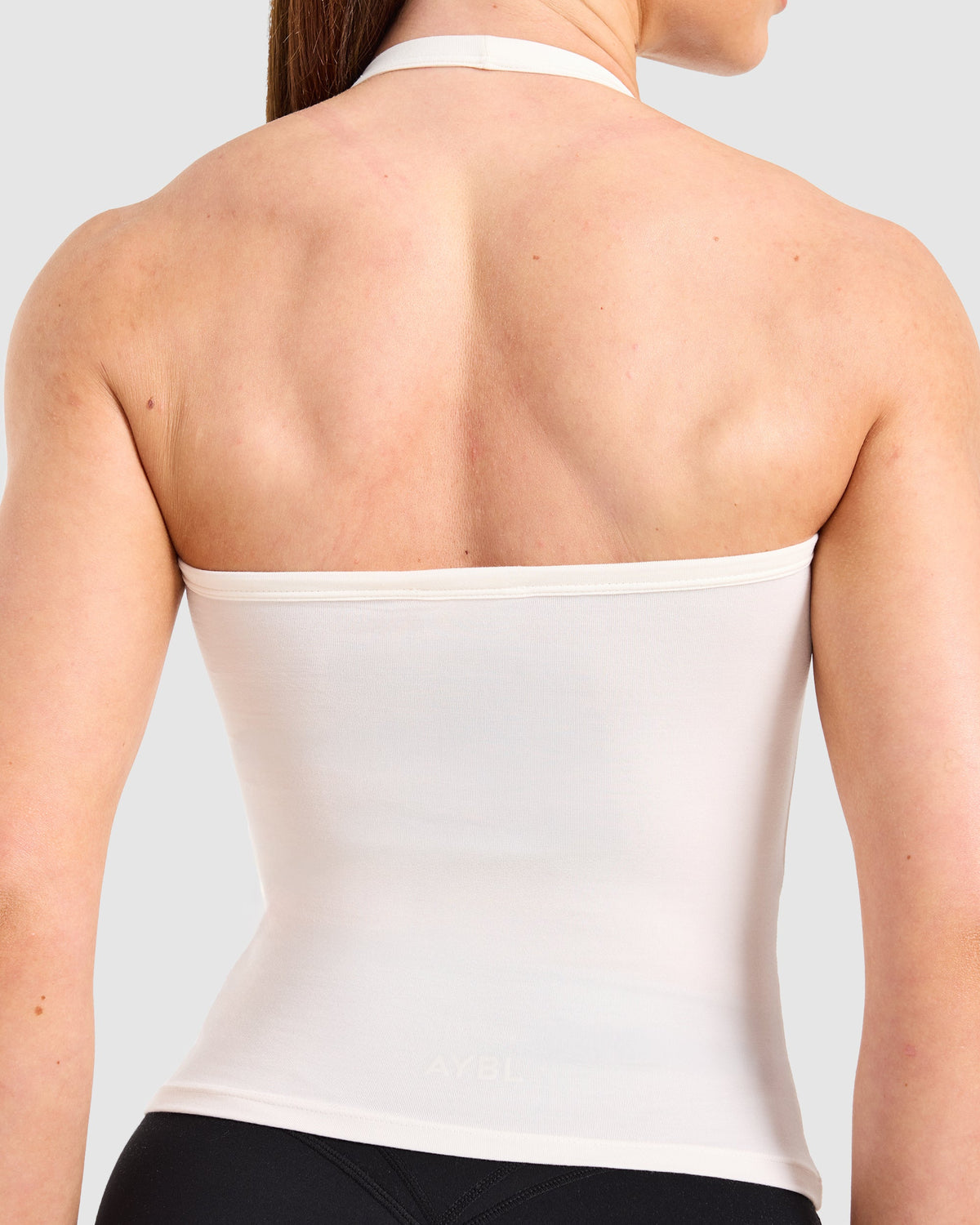 Ease Halterneck Top - Cream White