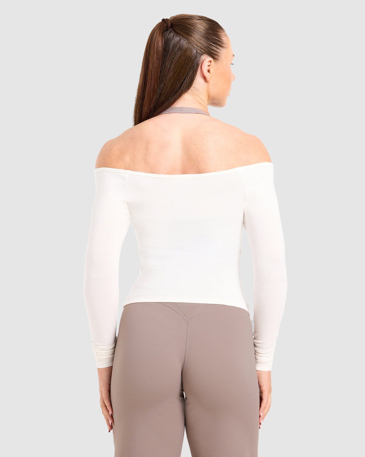 Ease Off The Shoulder Top - Cream White