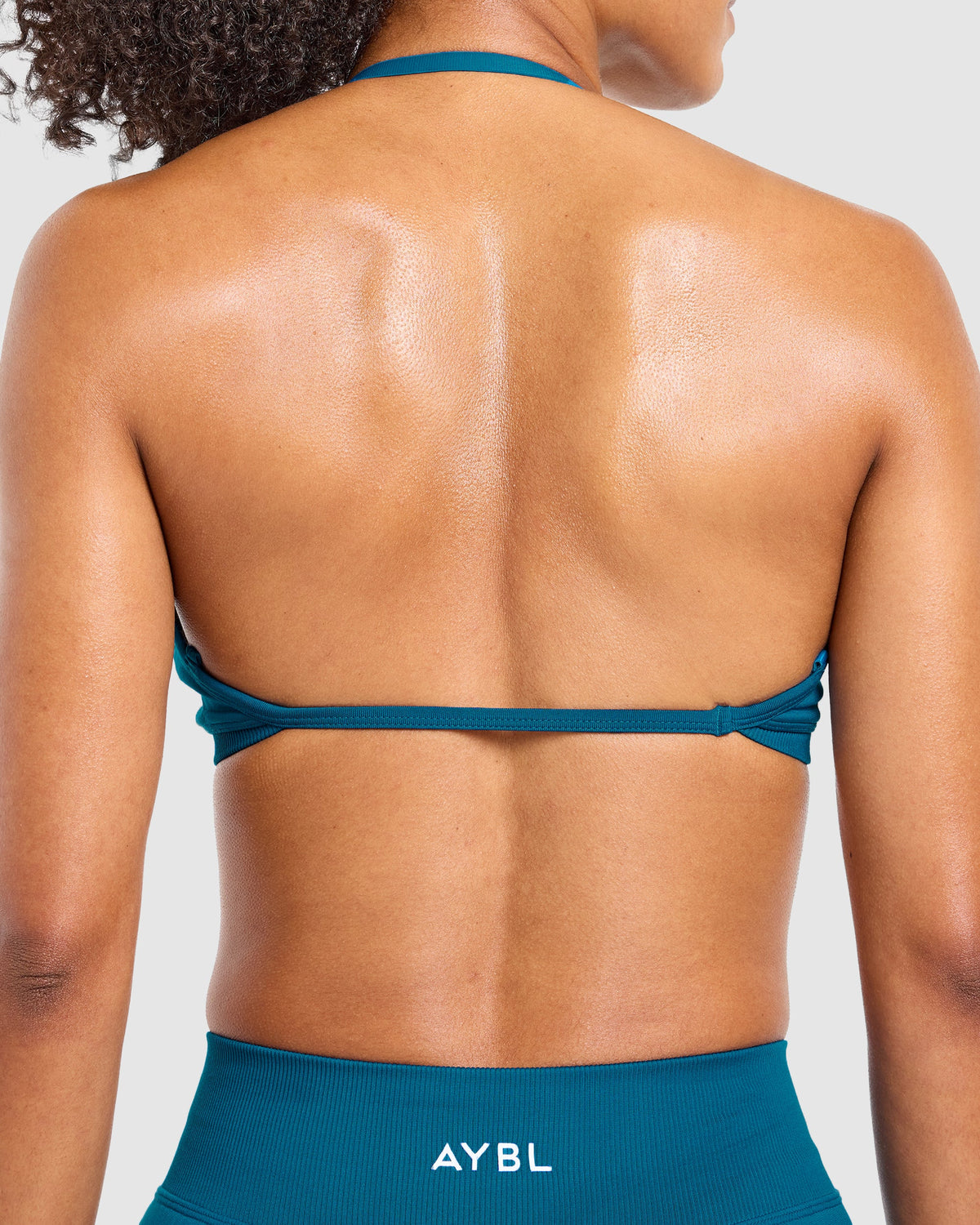 Adapt Seamless Strappy Sports Bra - Deep Aqua