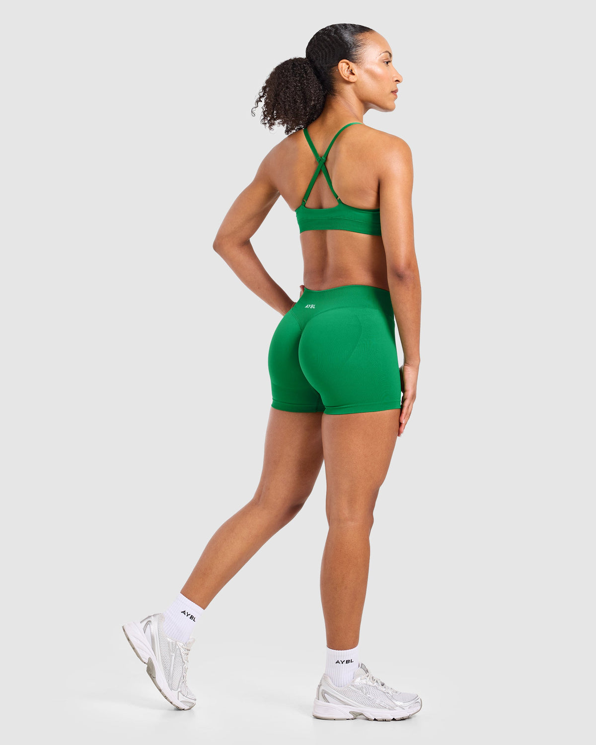 Enhance Seamless Sports Bra - Racing Green