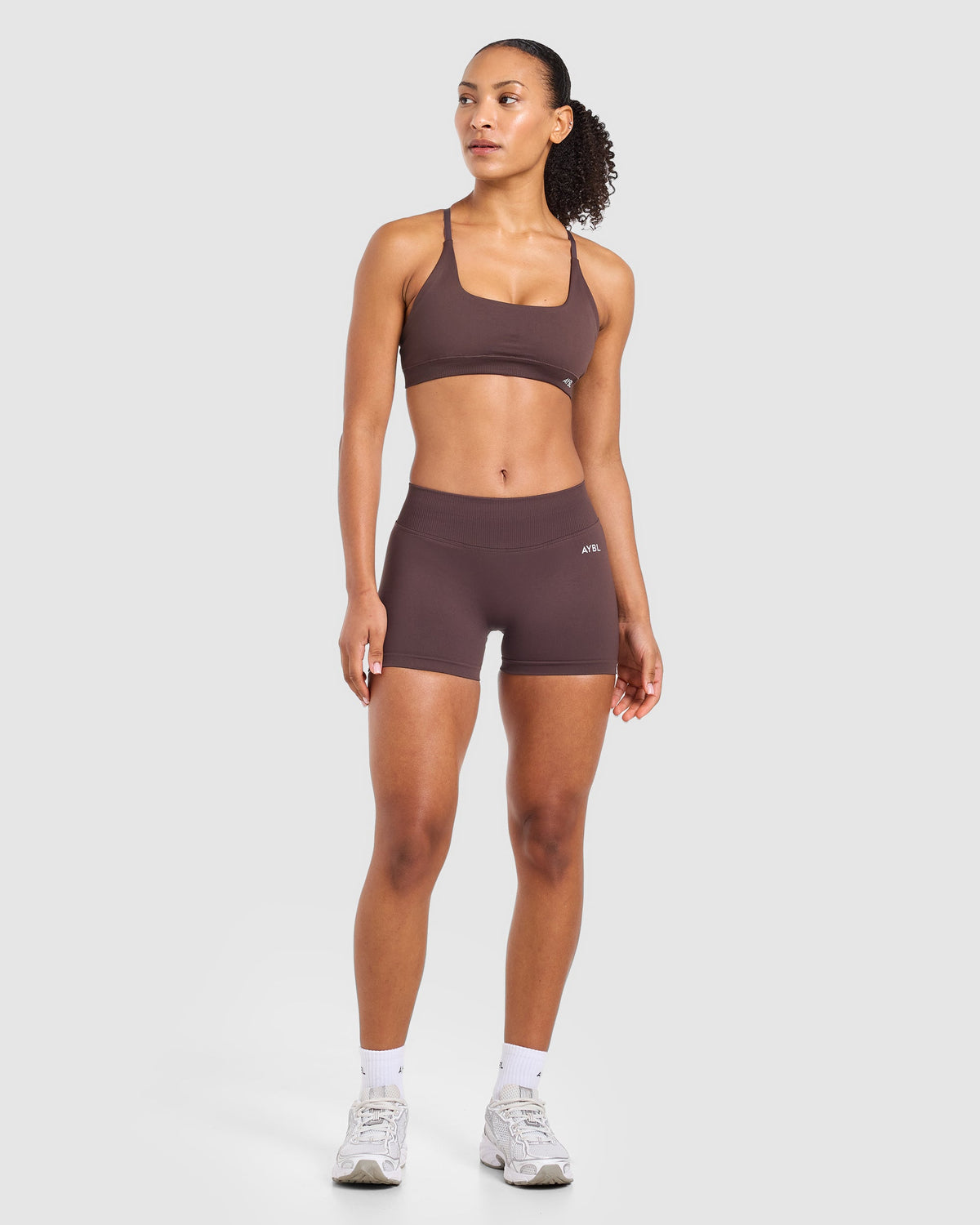 Enhance Seamless Shorts | 3.5" - Cocoa Brown
