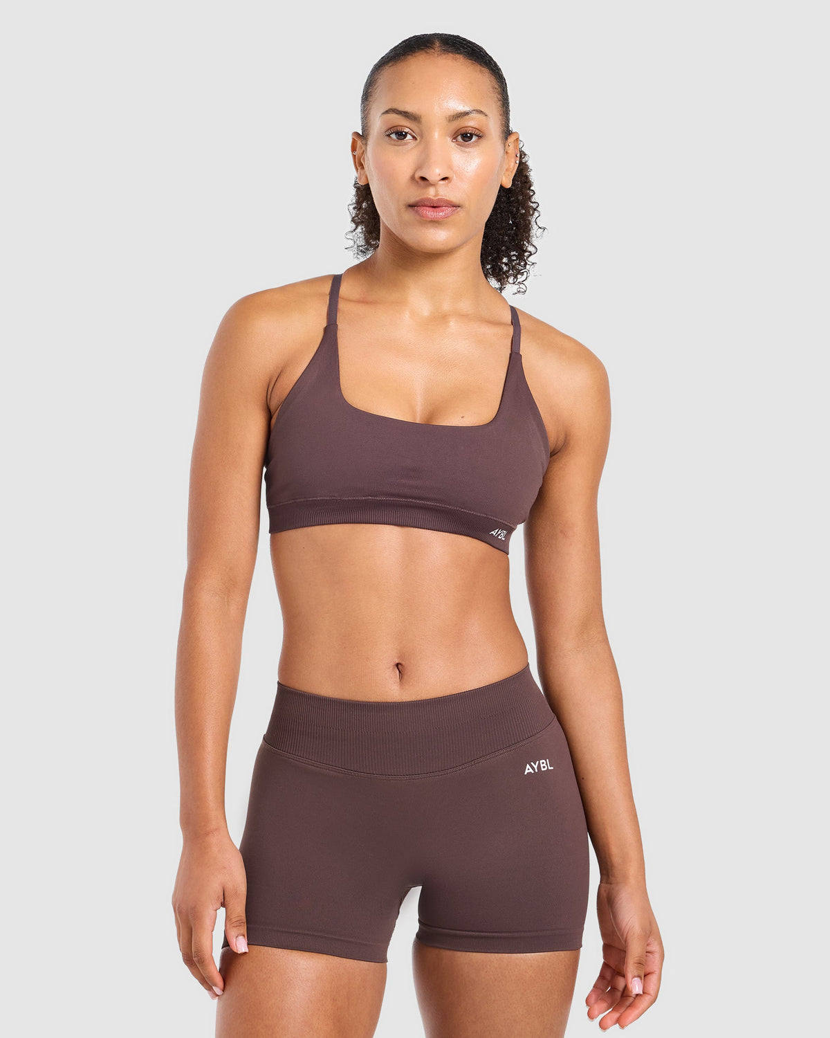 Enhance Seamless Sports Bra - Cocoa Brown
