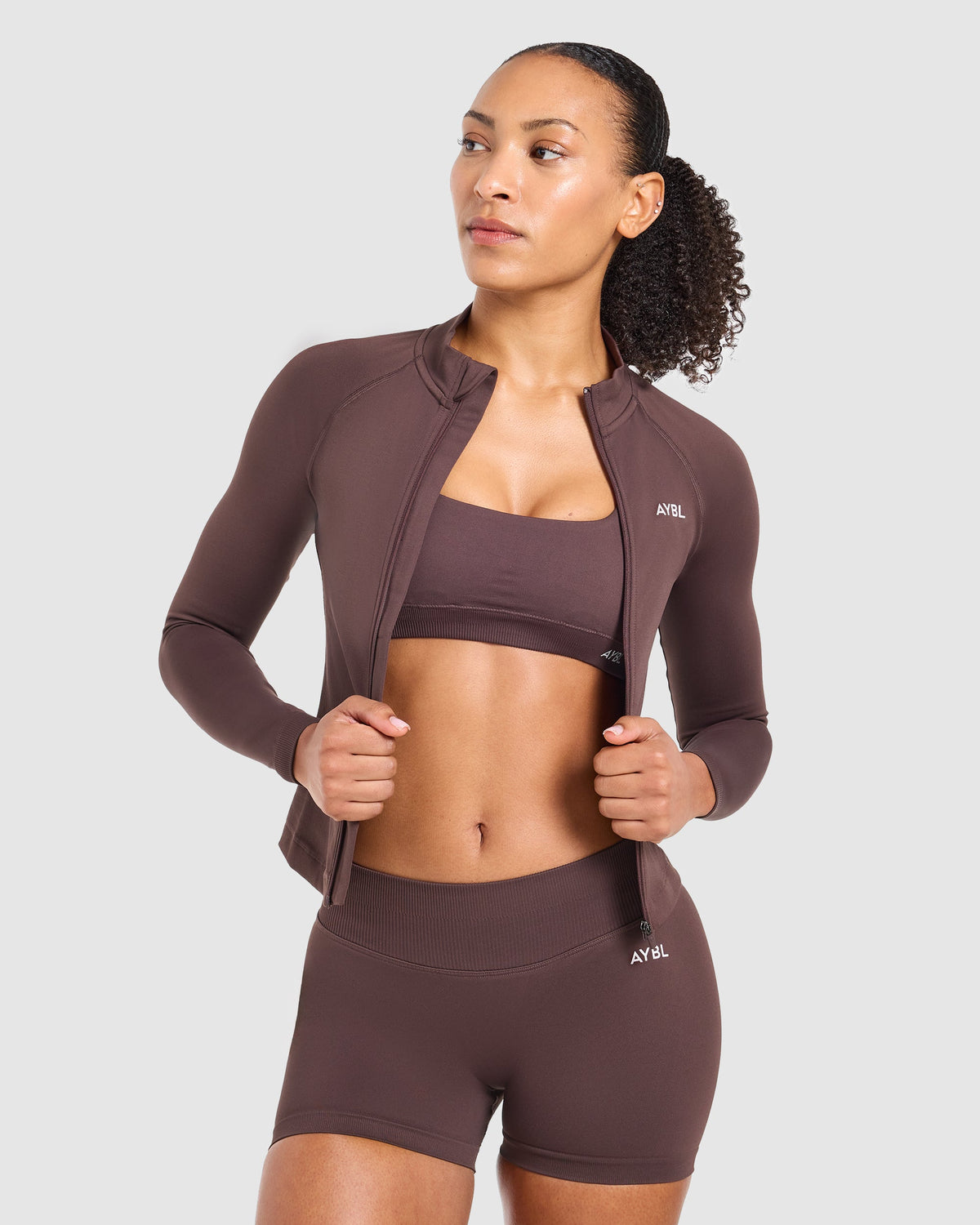 Enhance Seamless Jacket - Cocoa Brown