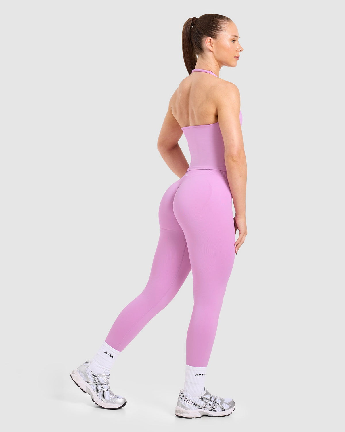 Enhance Seamless Halterneck Top - Deep Lilac