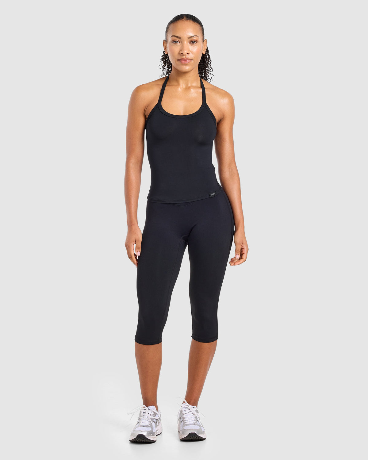 Ease Halterneck Top - Black