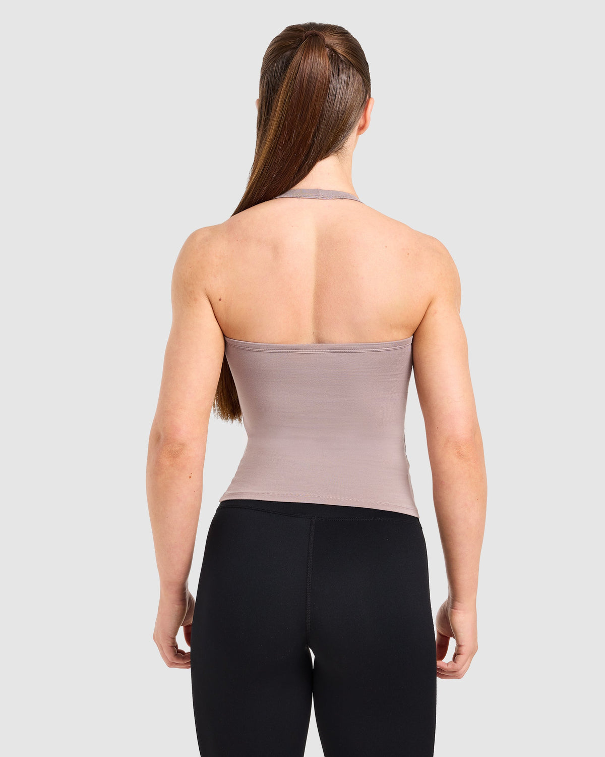 Ease Halterneck Top - Warm Taupe