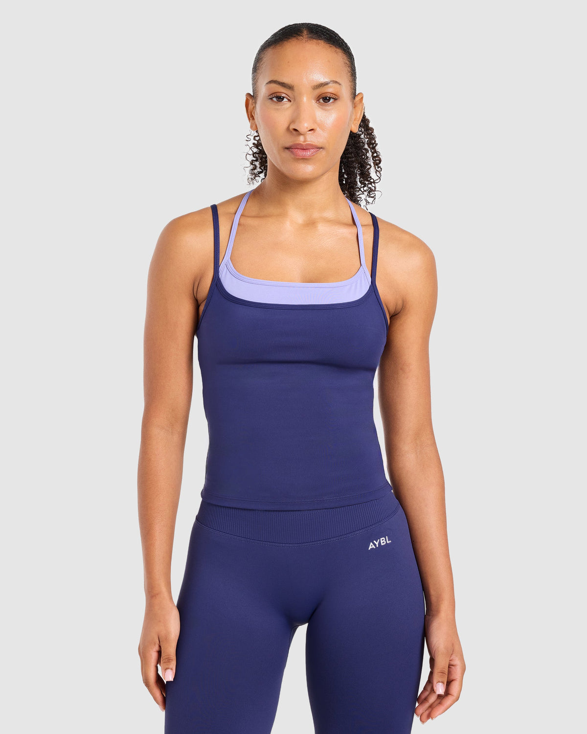 Double Layered Tank Top - Storm Blue