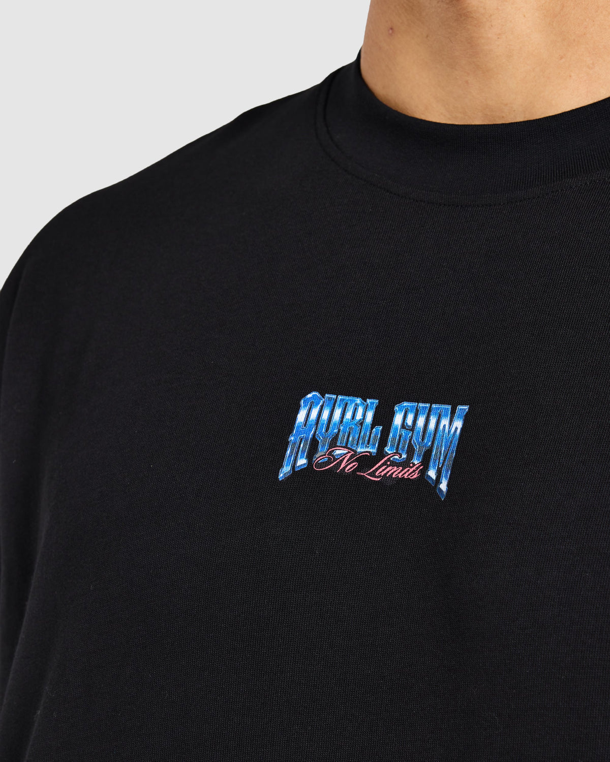 Anime Deadlift Dept Oversized T Shirt - Black/Blue